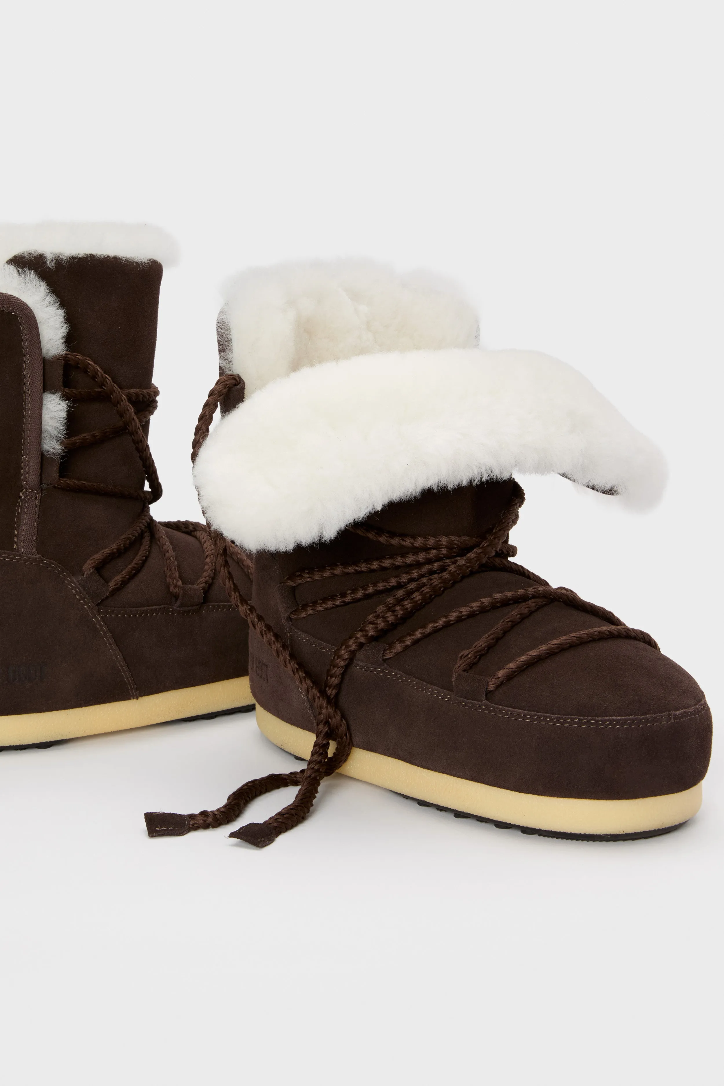 Dark Brown Suede Shearling Evx Boots sold by Tuckernuck product image thumbnail 5