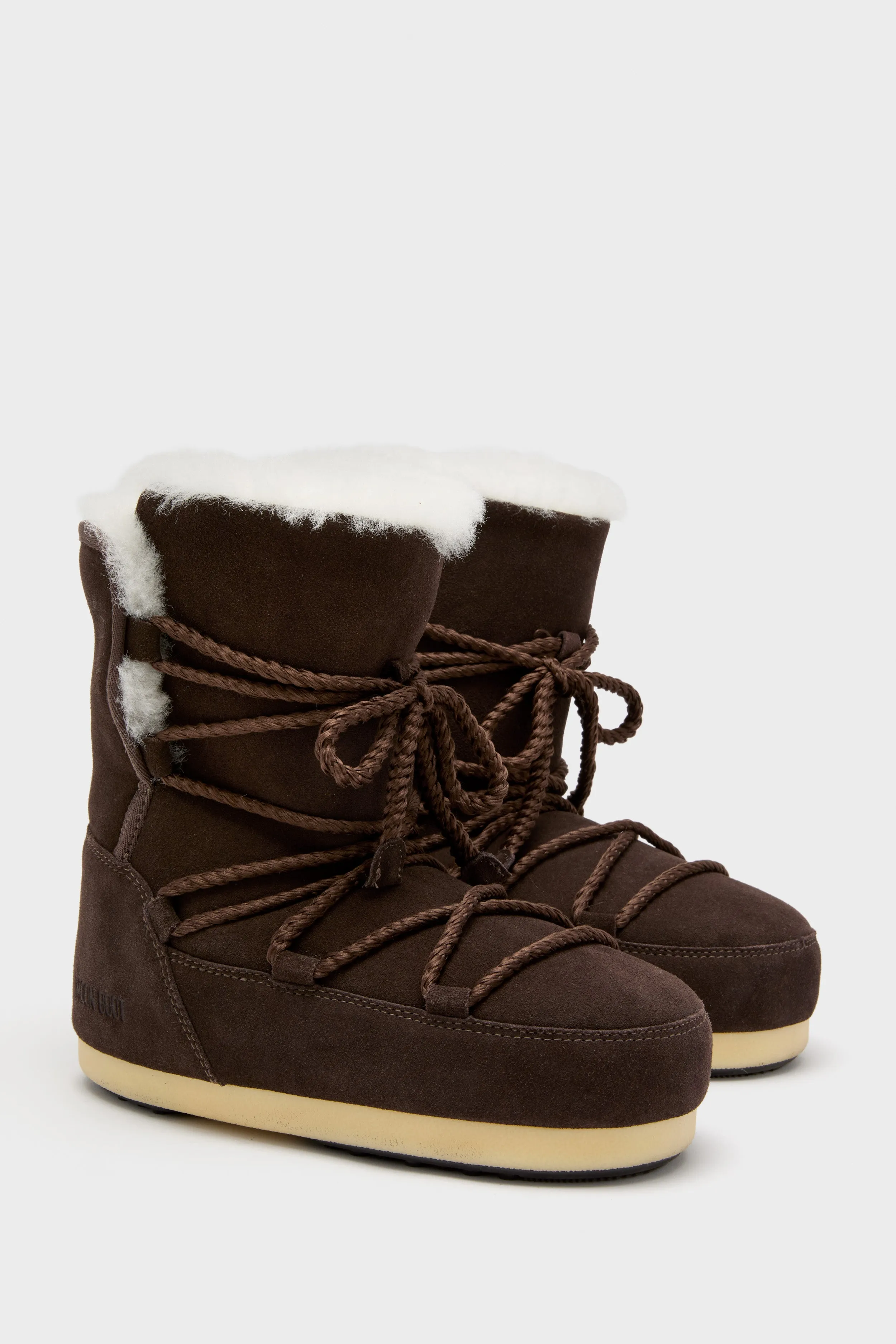 Dark Brown Suede Shearling Evx Boots sold by Tuckernuck product image thumbnail 4