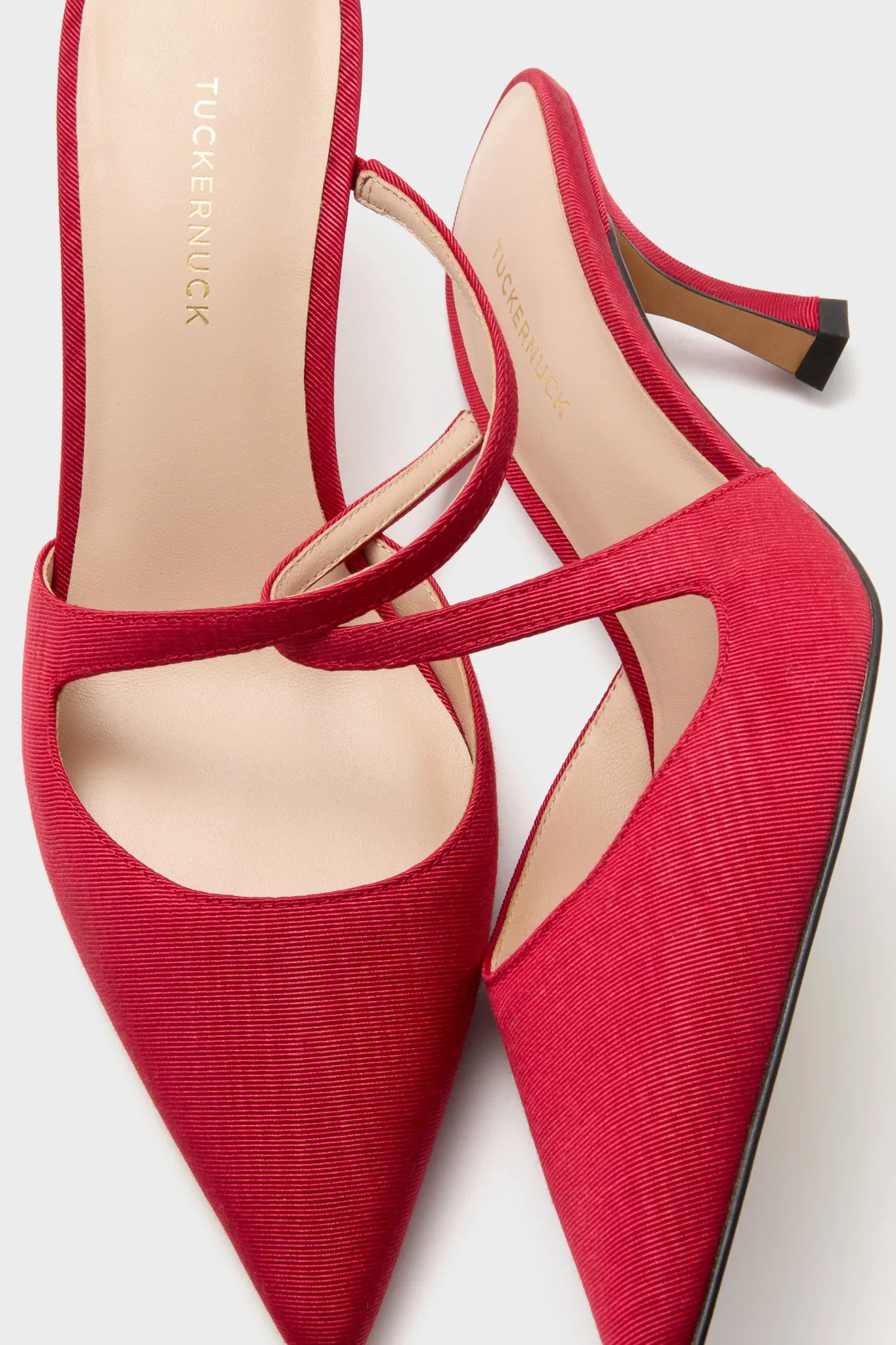Red Moire Mimi Heels sold by Tuckernuck product image thumbnail 5