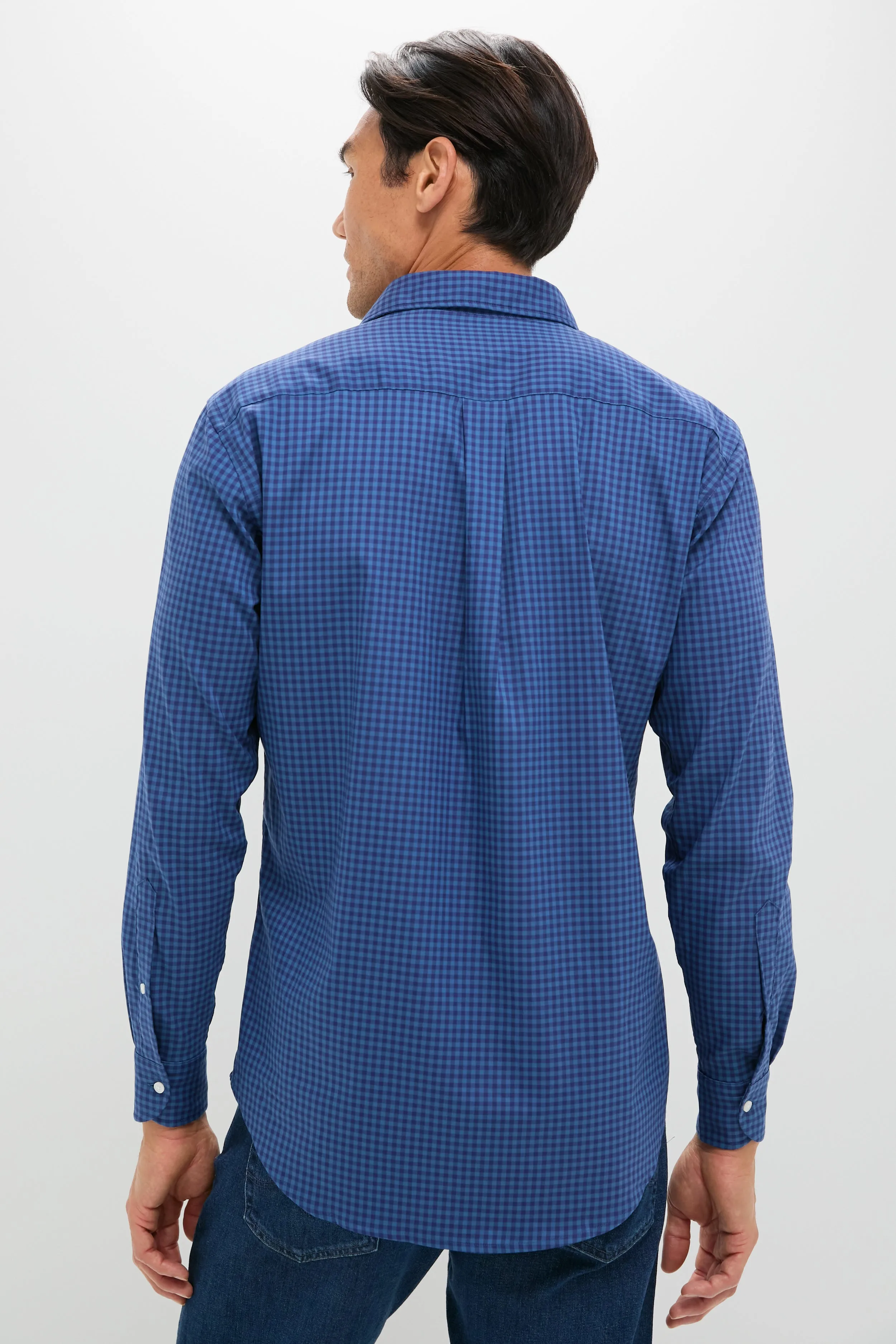 Blue Haze Conway Crown Lite Cotton-Stretch Sport Shirt sold by Tuckernuck product image thumbnail 4