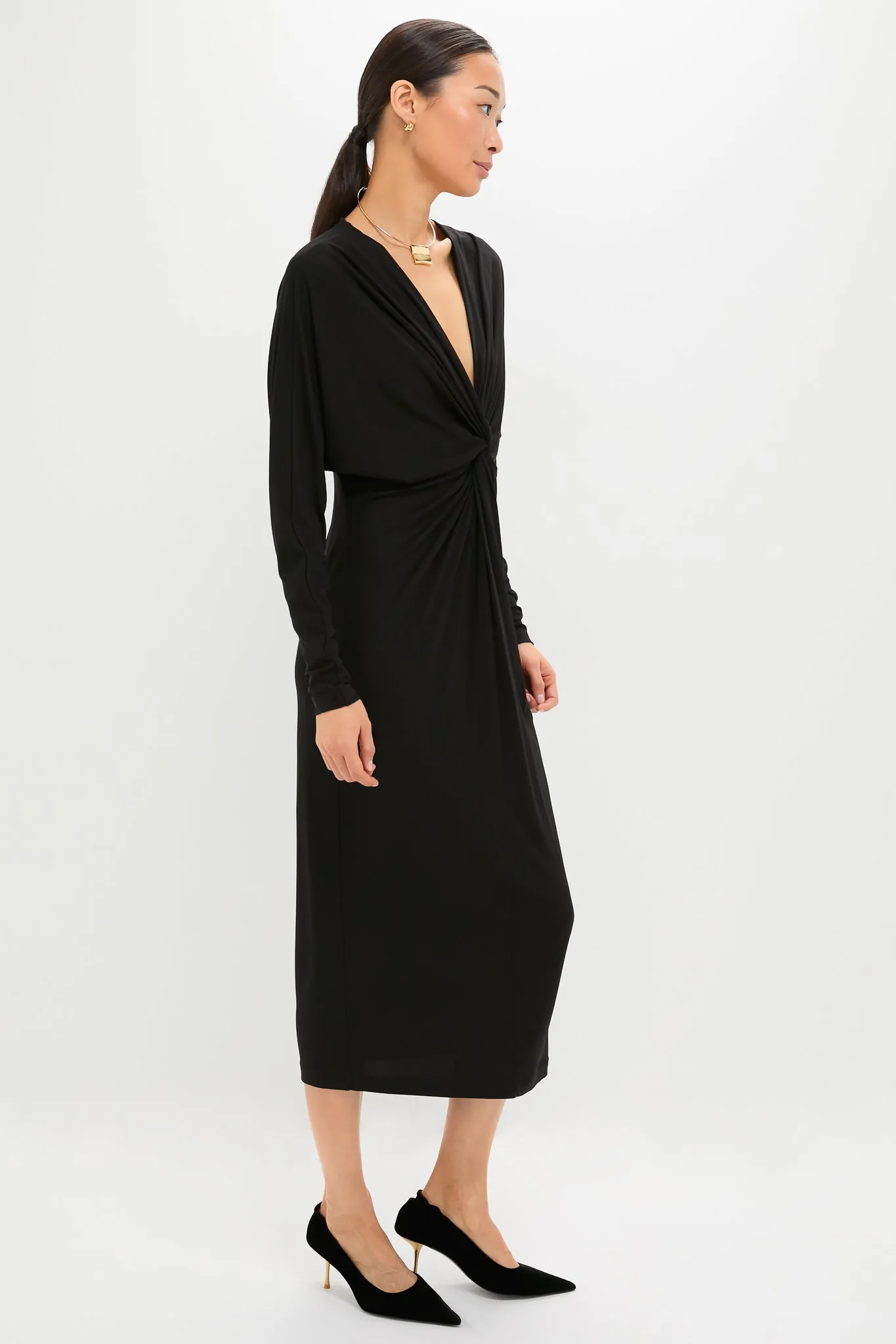 Black Mathilde Dress sold by Tuckernuck product image thumbnail 3