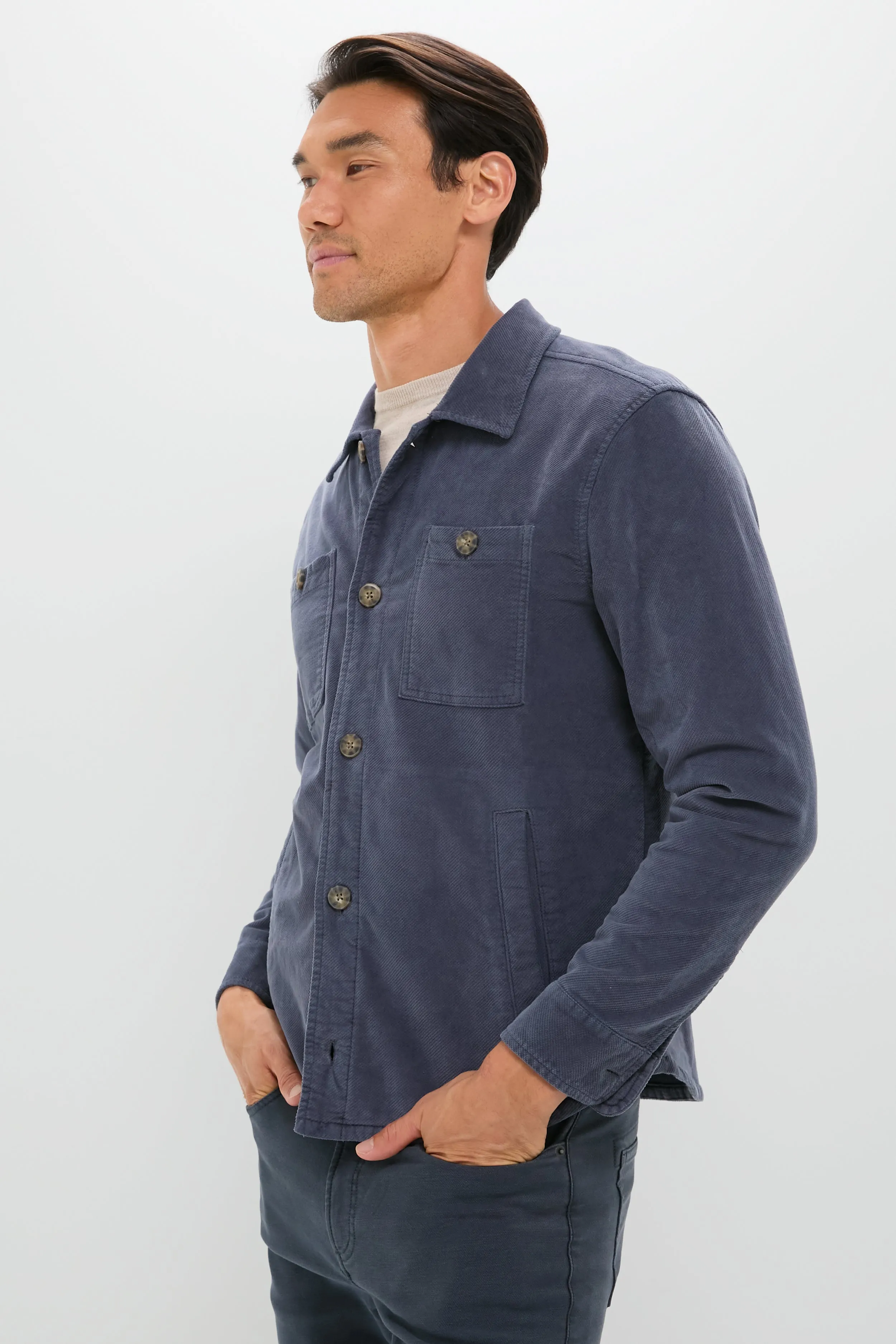 Mood Indigo Max Moleskin Overshirt sold by Tuckernuck product image thumbnail 3