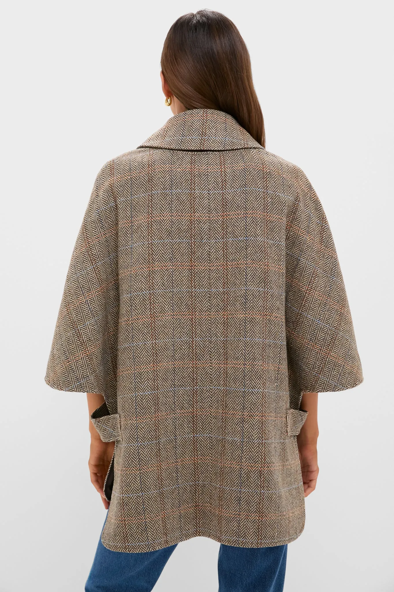 Herringbone Stewart Poncho sold by Tuckernuck product image thumbnail 4