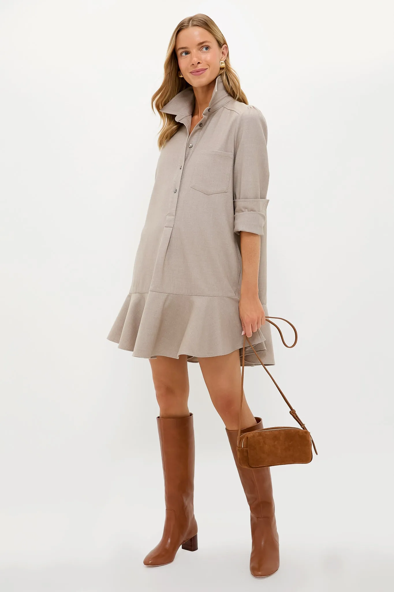 Cognac Suede Mini Trousse sold by Tuckernuck product image thumbnail 3