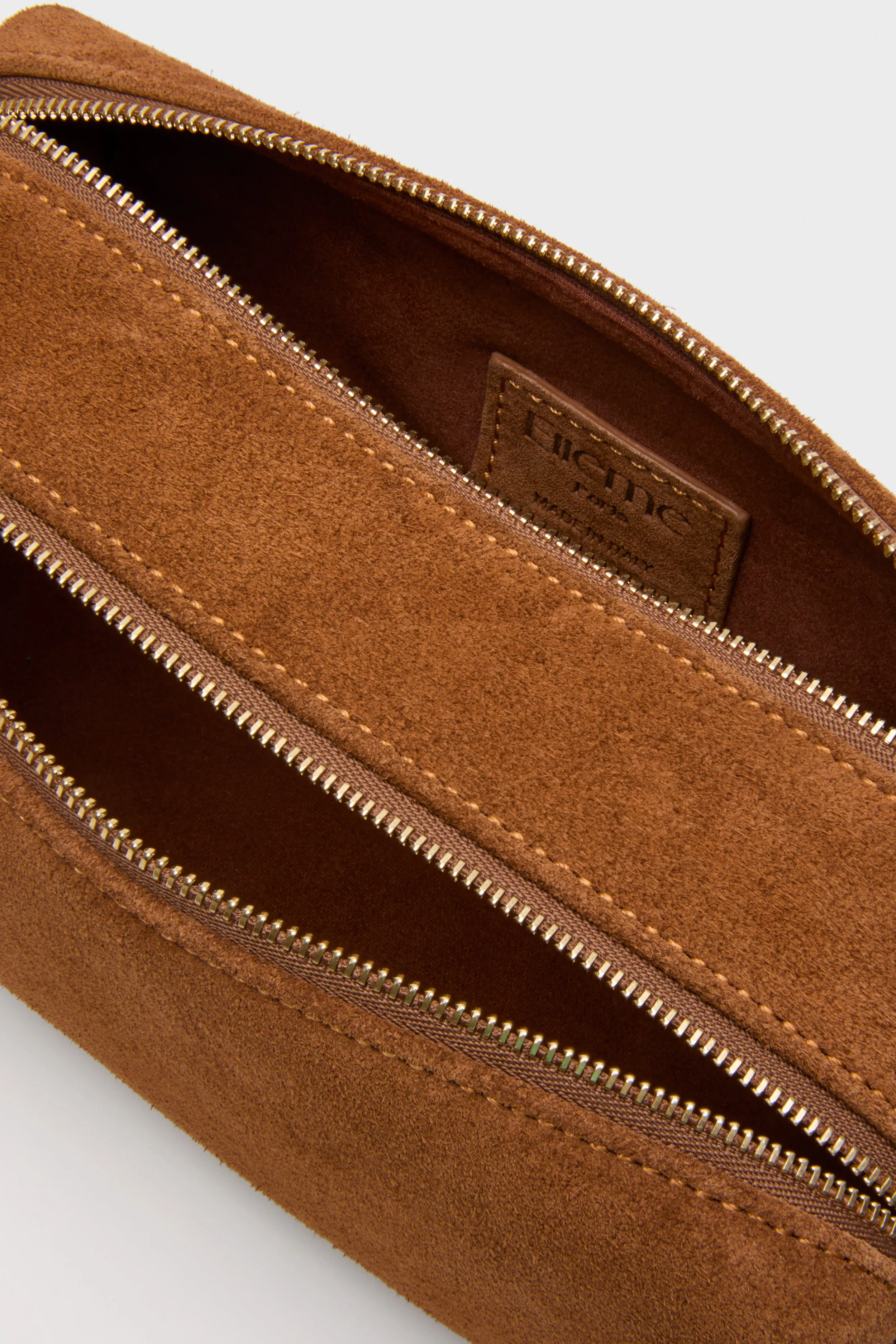 Cognac Suede Mini Trousse sold by Tuckernuck product image thumbnail 4