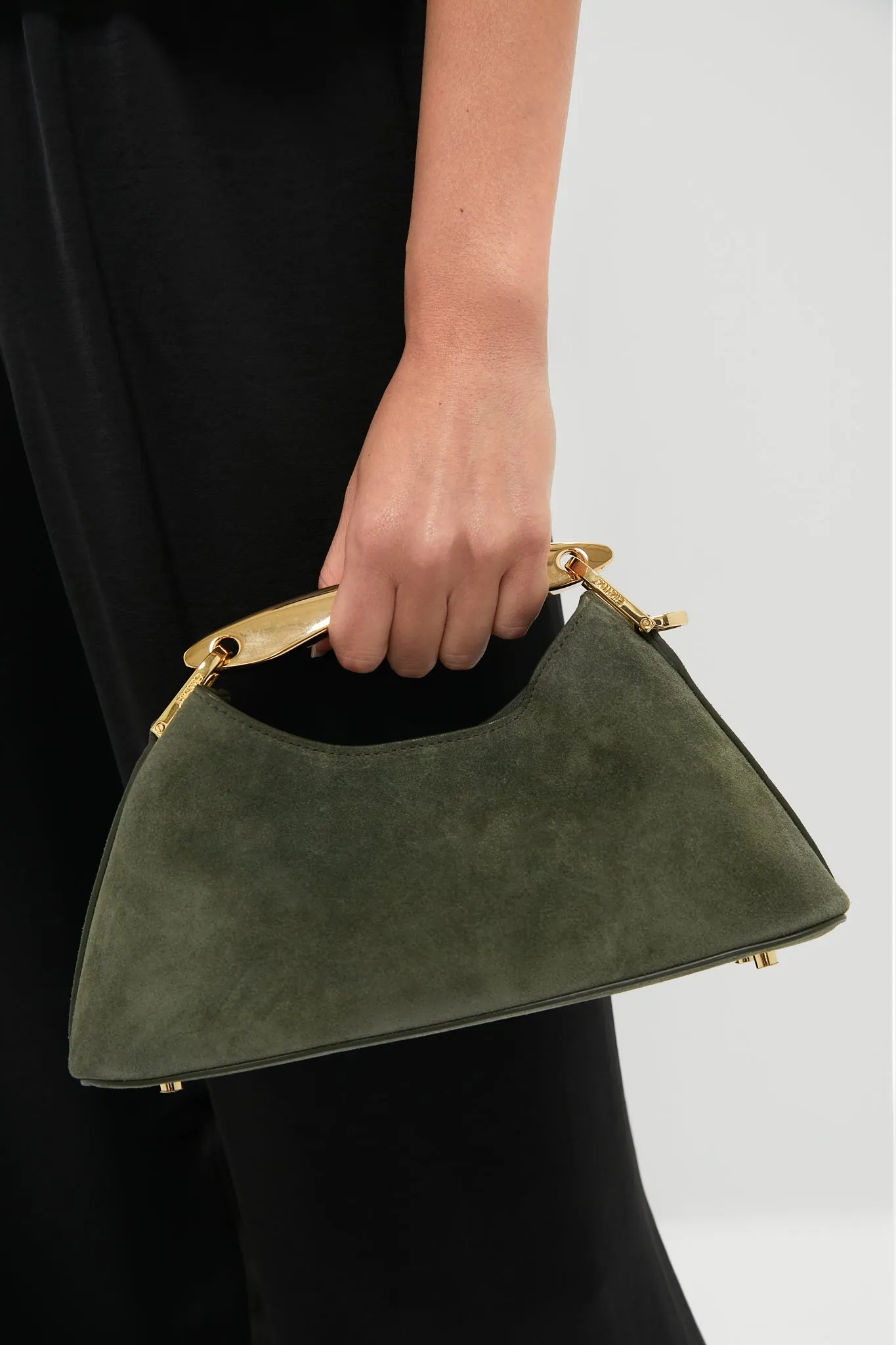 Khaki Suede Mini Boomerang Bag sold by Tuckernuck product image thumbnail 2