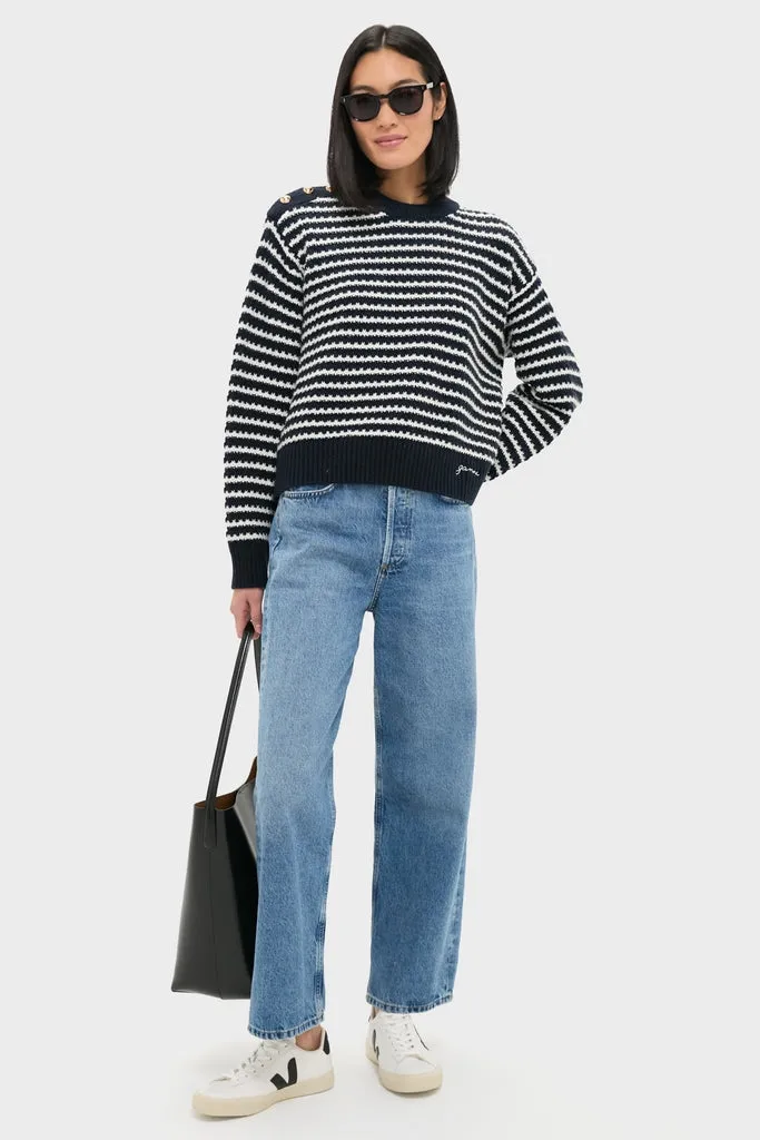Sky Captain Cotton Wool Stripe Sweater sold by Tuckernuck product image thumbnail 2