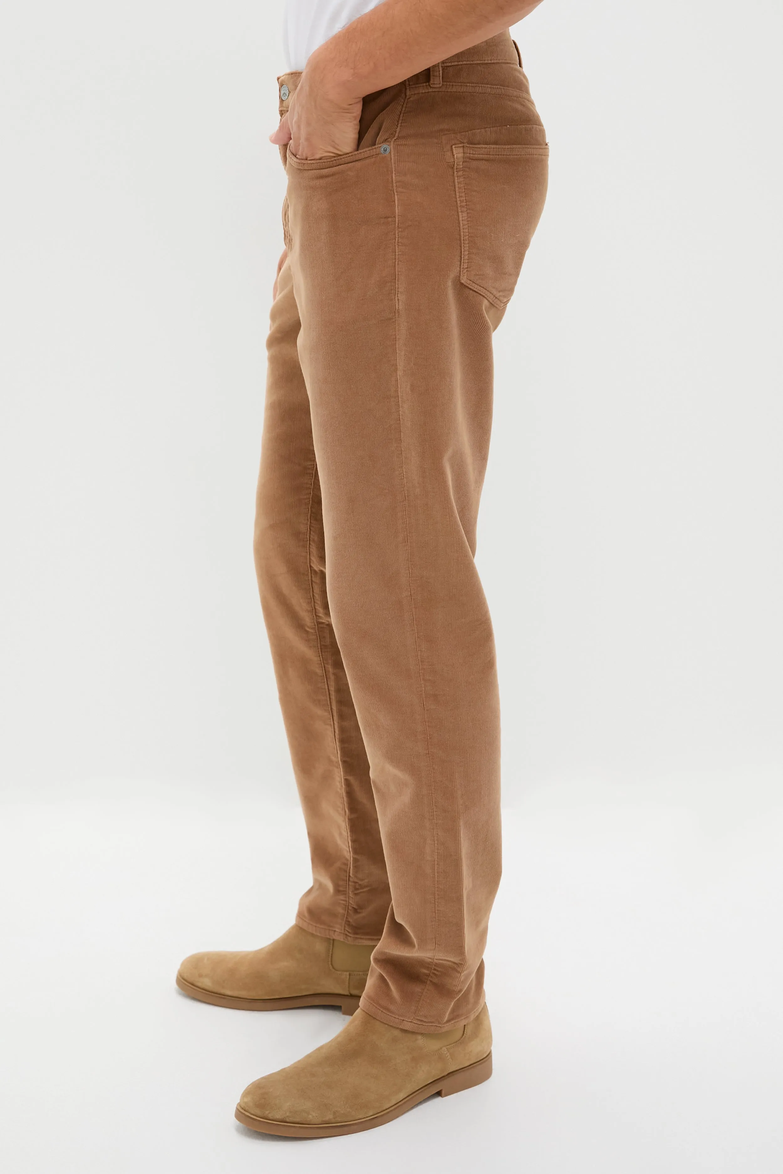 Maple Brown Stretch Terry Corduroy 5 Pocket Pant sold by Tuckernuck product image thumbnail 3