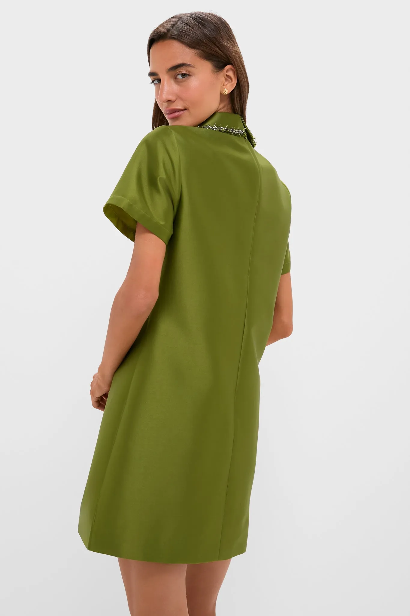 Green Embellished Aurelie Shift Dress sold by Tuckernuck product image thumbnail 4