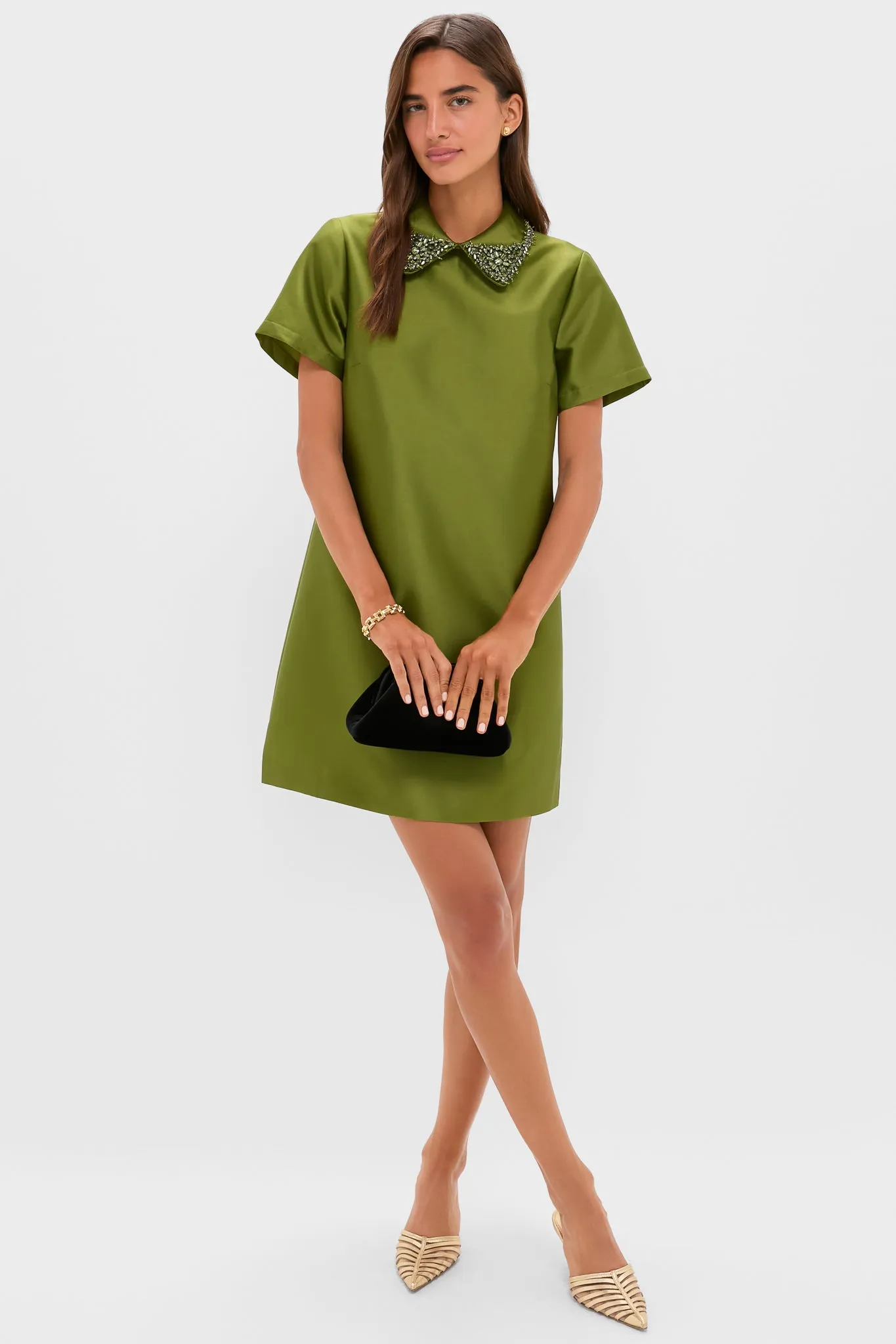 Green Embellished Aurelie Shift Dress sold by Tuckernuck product image thumbnail 2