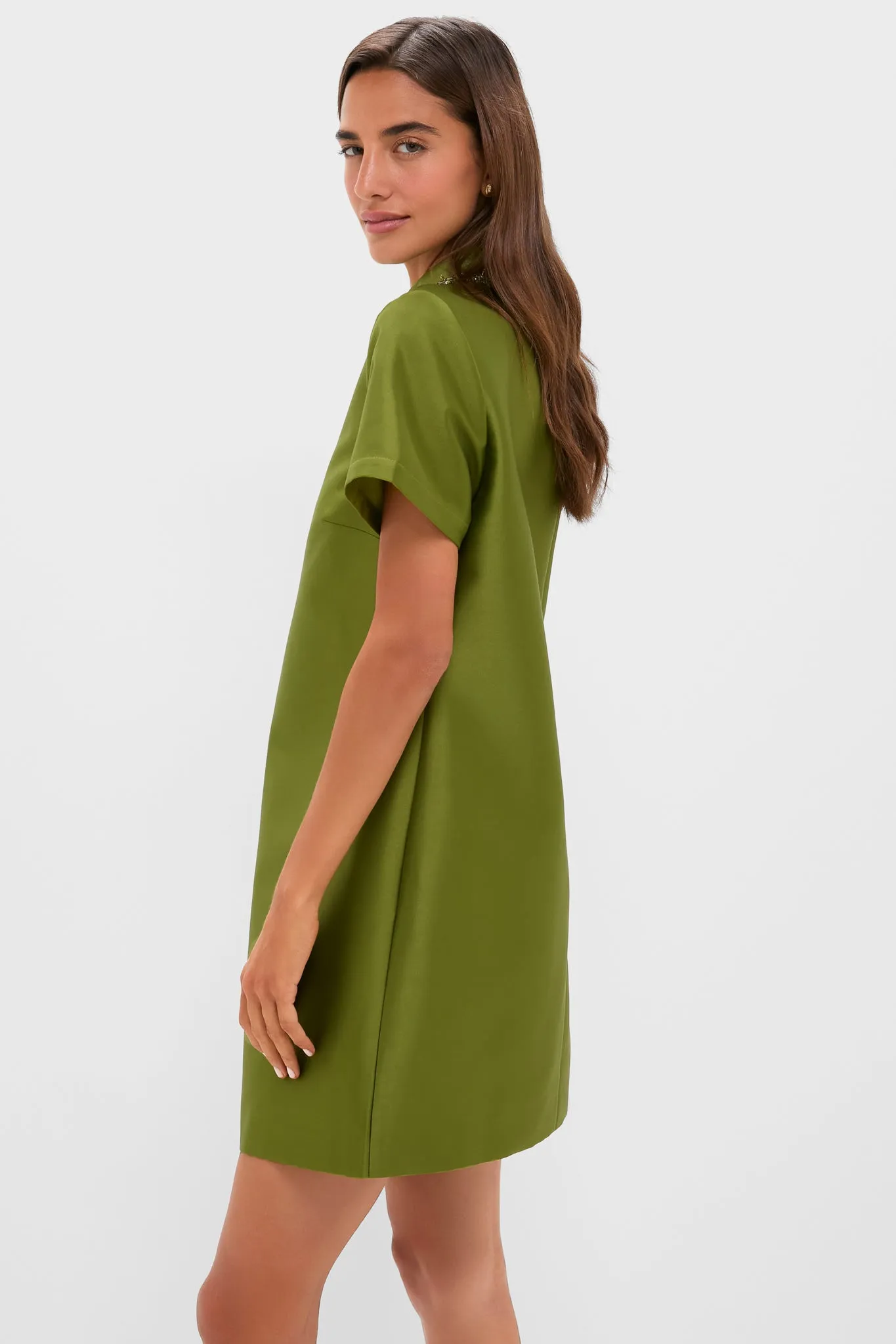Green Embellished Aurelie Shift Dress sold by Tuckernuck product image thumbnail 3