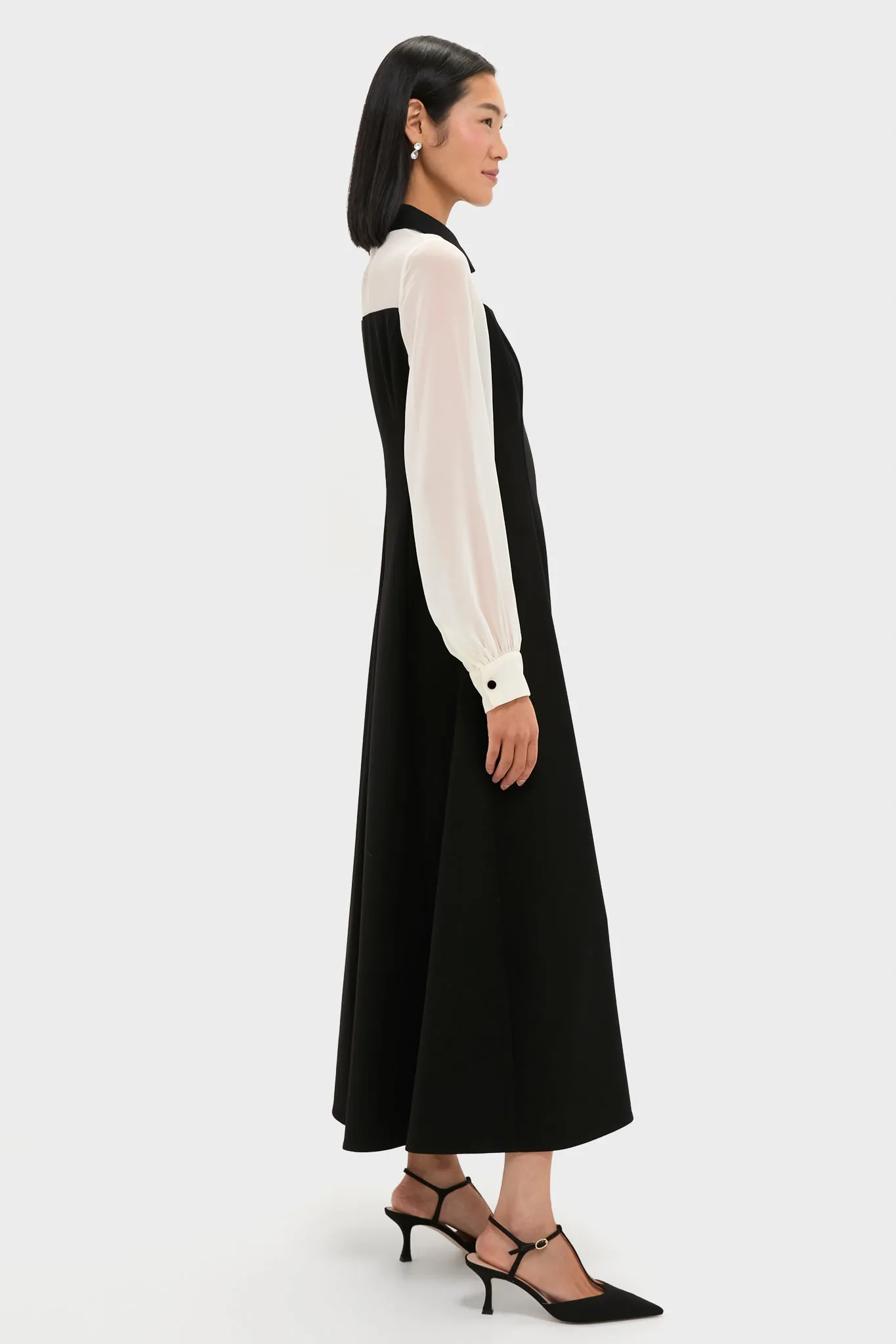 Black and Ivory Riva Tuxedo Dress sold by Tuckernuck product image thumbnail 3