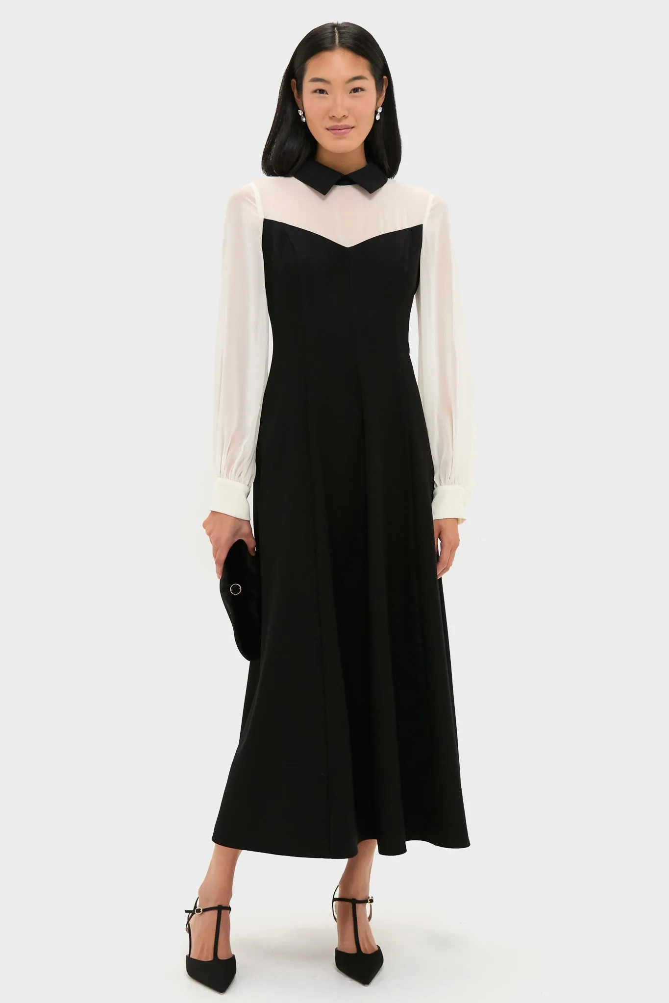 Black and Ivory Riva Tuxedo Dress sold by Tuckernuck product image thumbnail 2