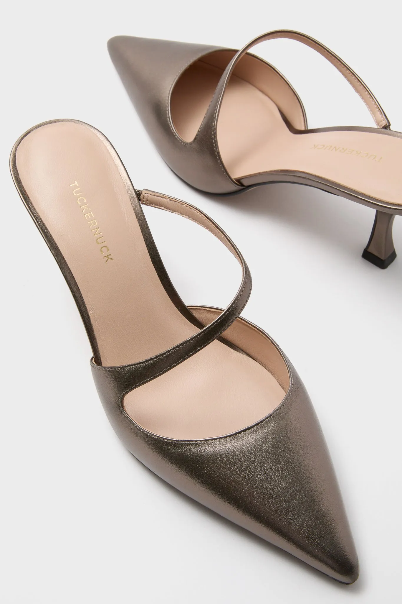 Gunmetal Leather Mimi Heels sold by Tuckernuck product image thumbnail 5