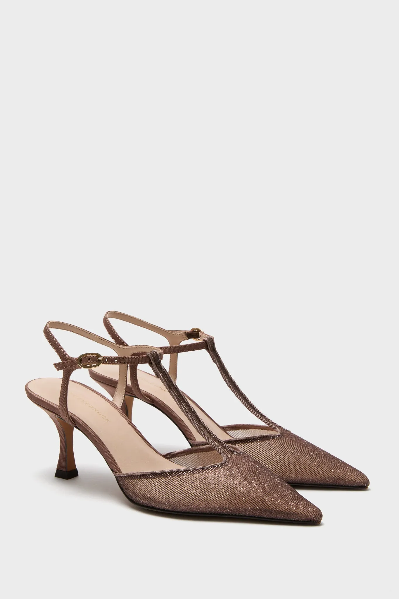 Mauve Metallic Mesh Margot Heels sold by Tuckernuck product image thumbnail 4