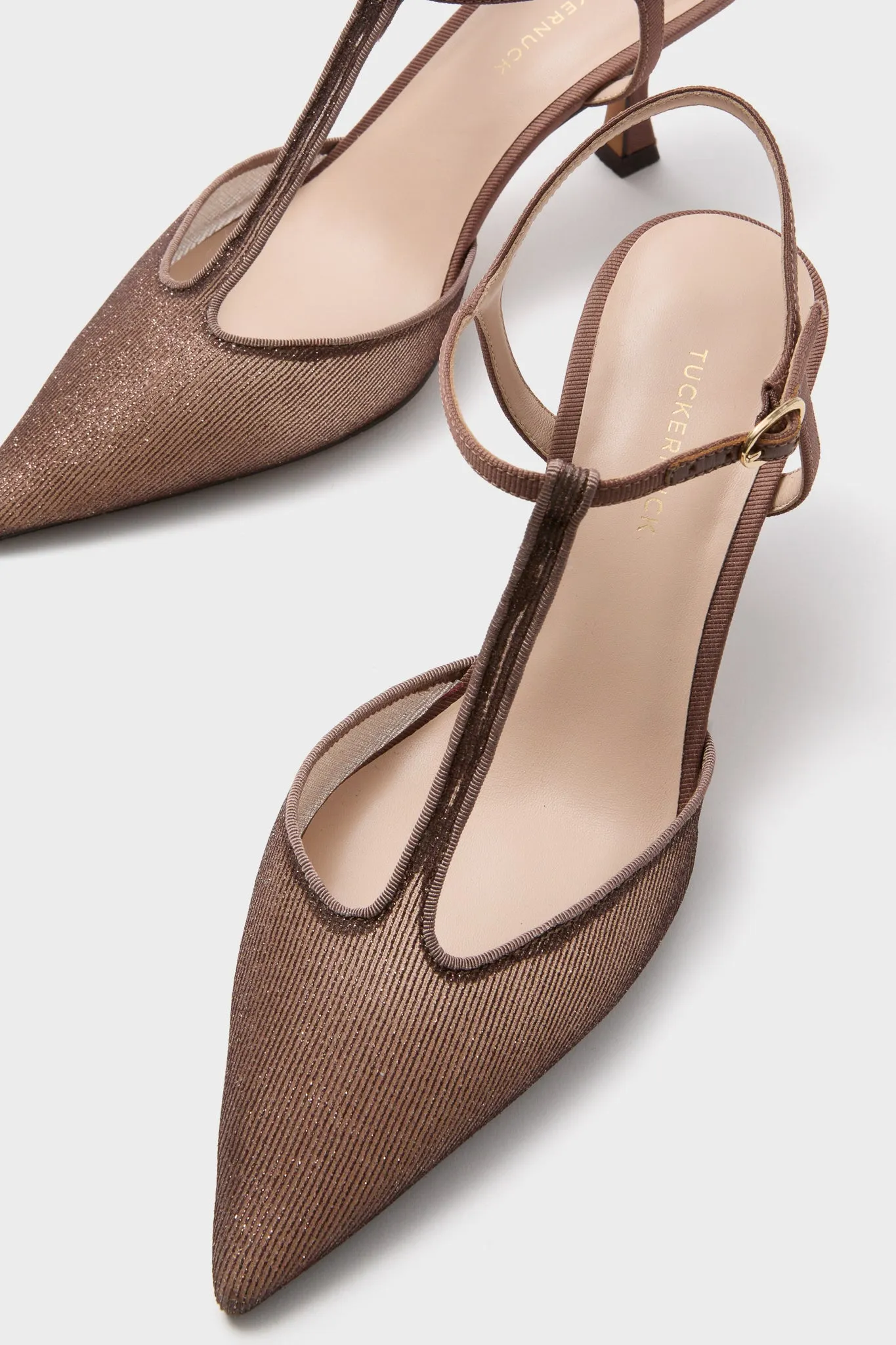 Mauve Metallic Mesh Margot Heels sold by Tuckernuck product image thumbnail 5