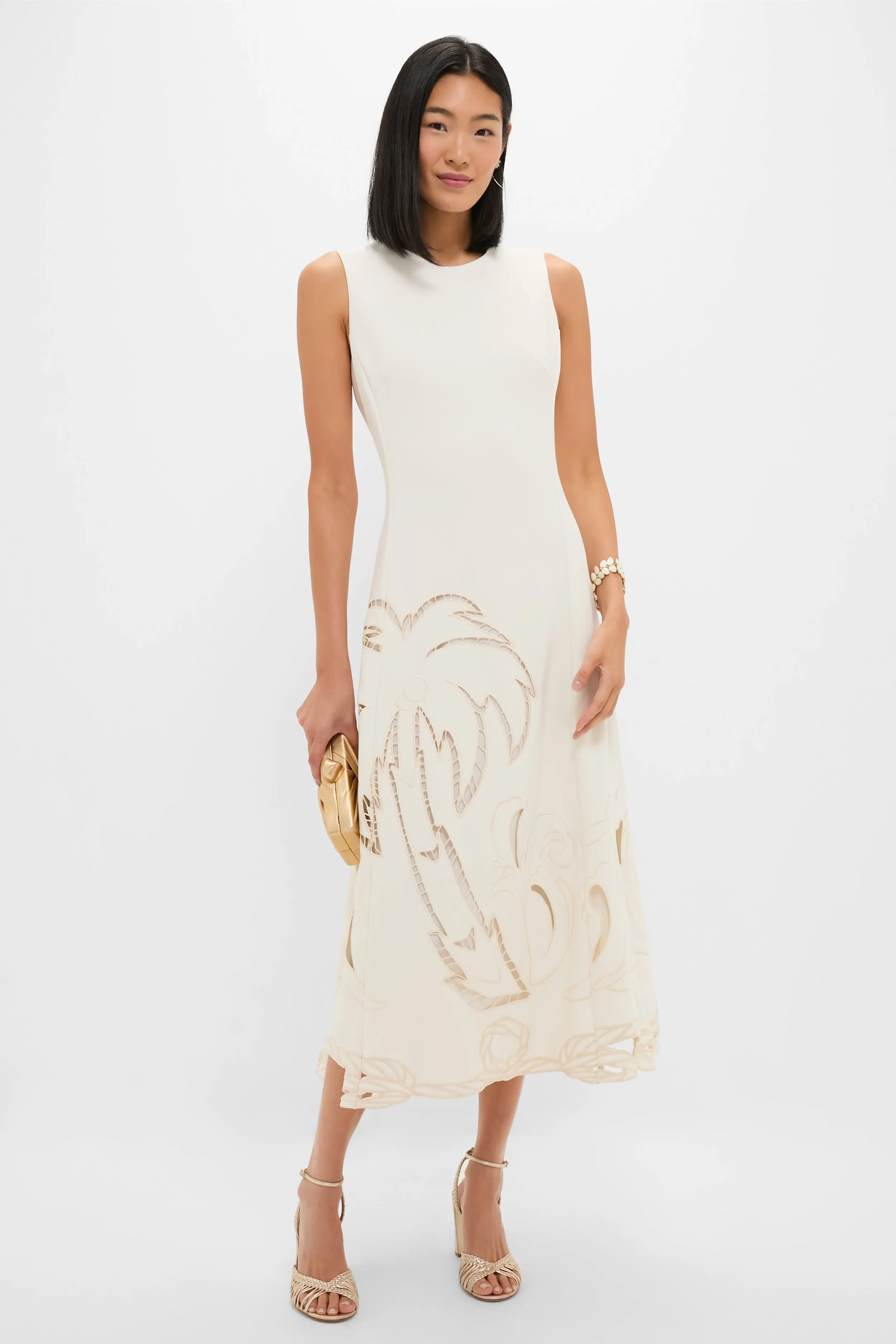 Vanilla Cleo Applique Sleeveless Midi Dress sold by Tuckernuck product image thumbnail 2