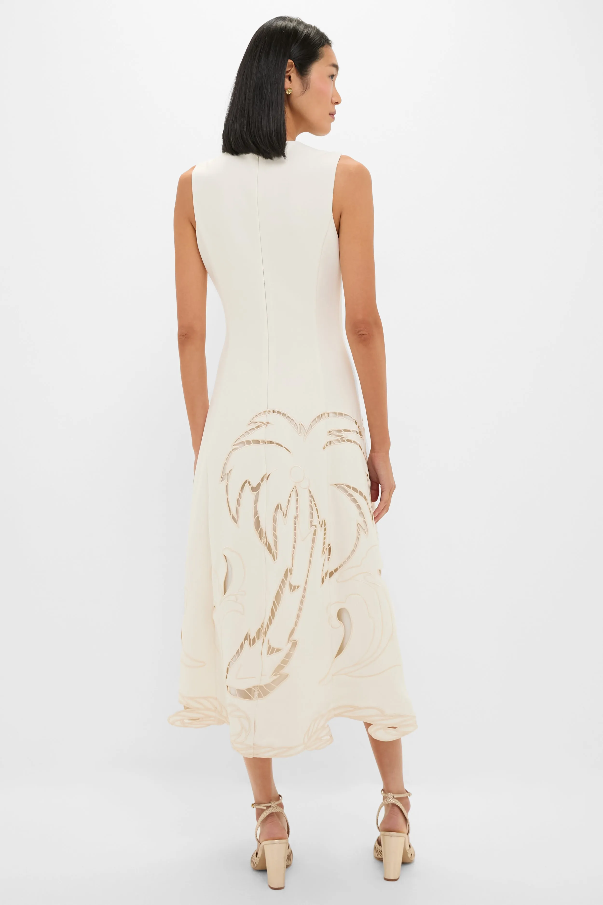 Vanilla Cleo Applique Sleeveless Midi Dress sold by Tuckernuck product image thumbnail 4