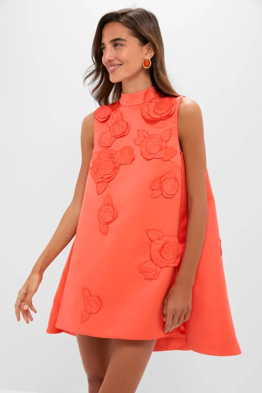 Saffron Fallon Applique Floral Mini Dress sold by Tuckernuck