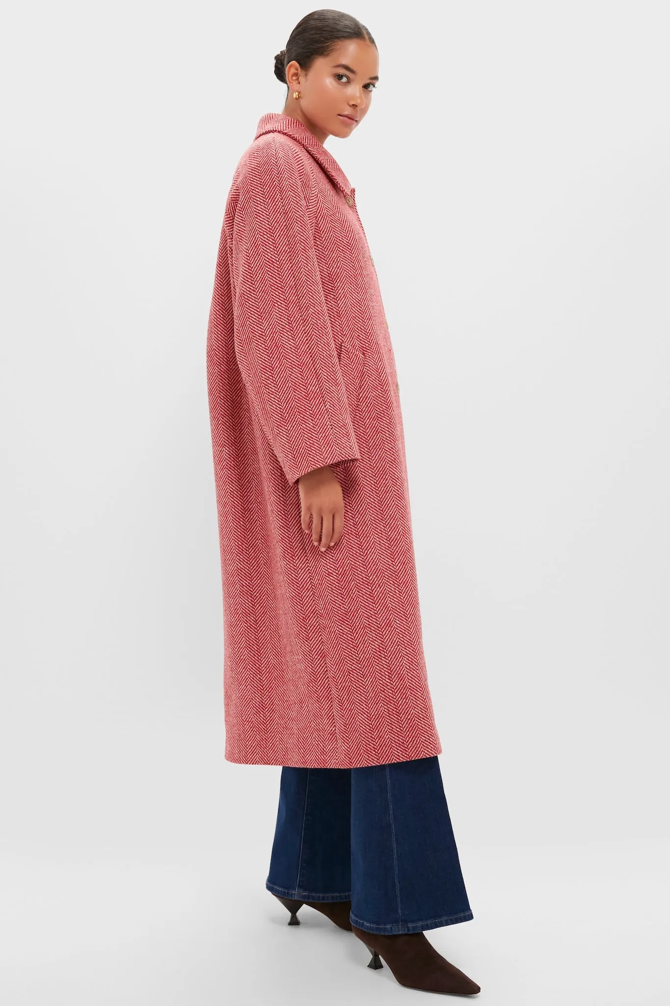 Red Chevron Ugola Coat sold by Tuckernuck product image thumbnail 4