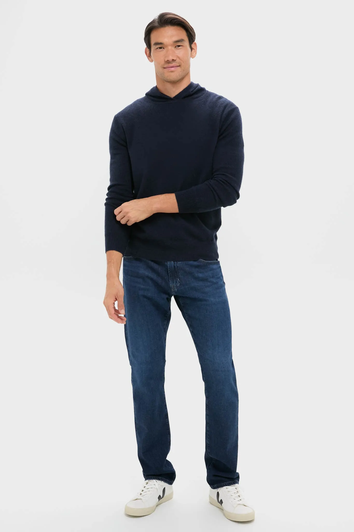 Navy Cashmere Hoodie sold by Tuckernuck product image thumbnail 2