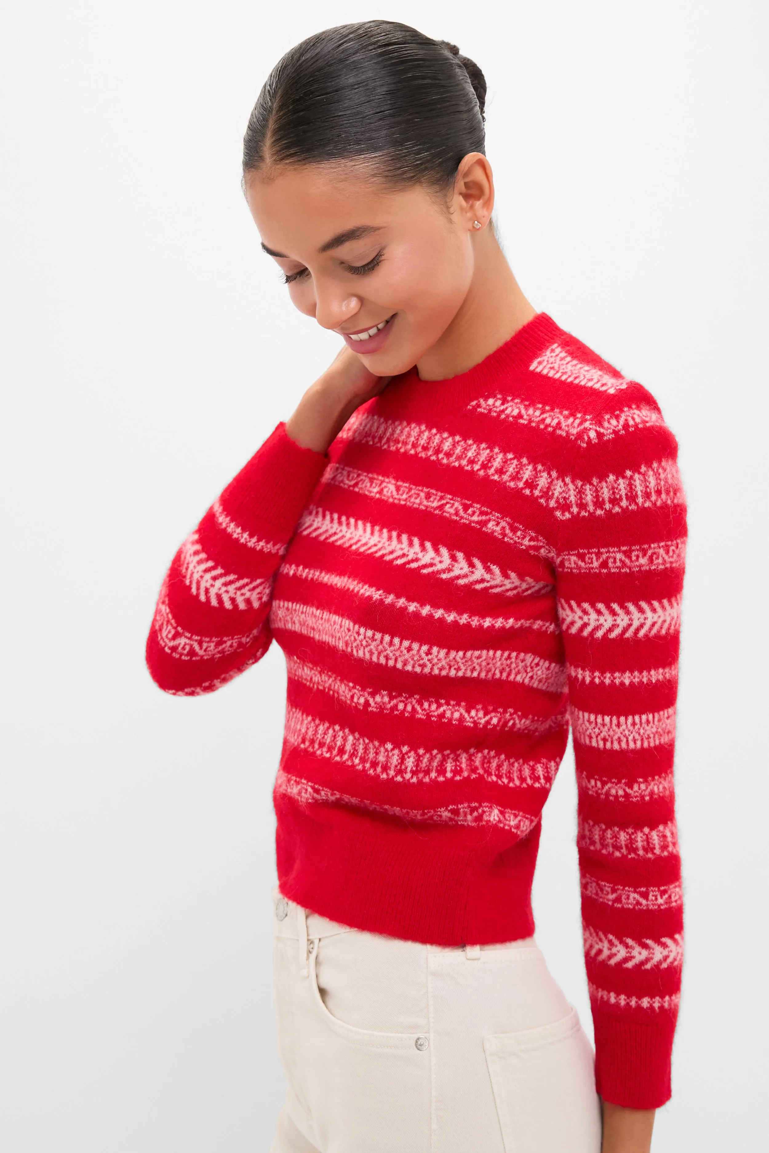Red Amity Sweater sold by Tuckernuck product image thumbnail 3