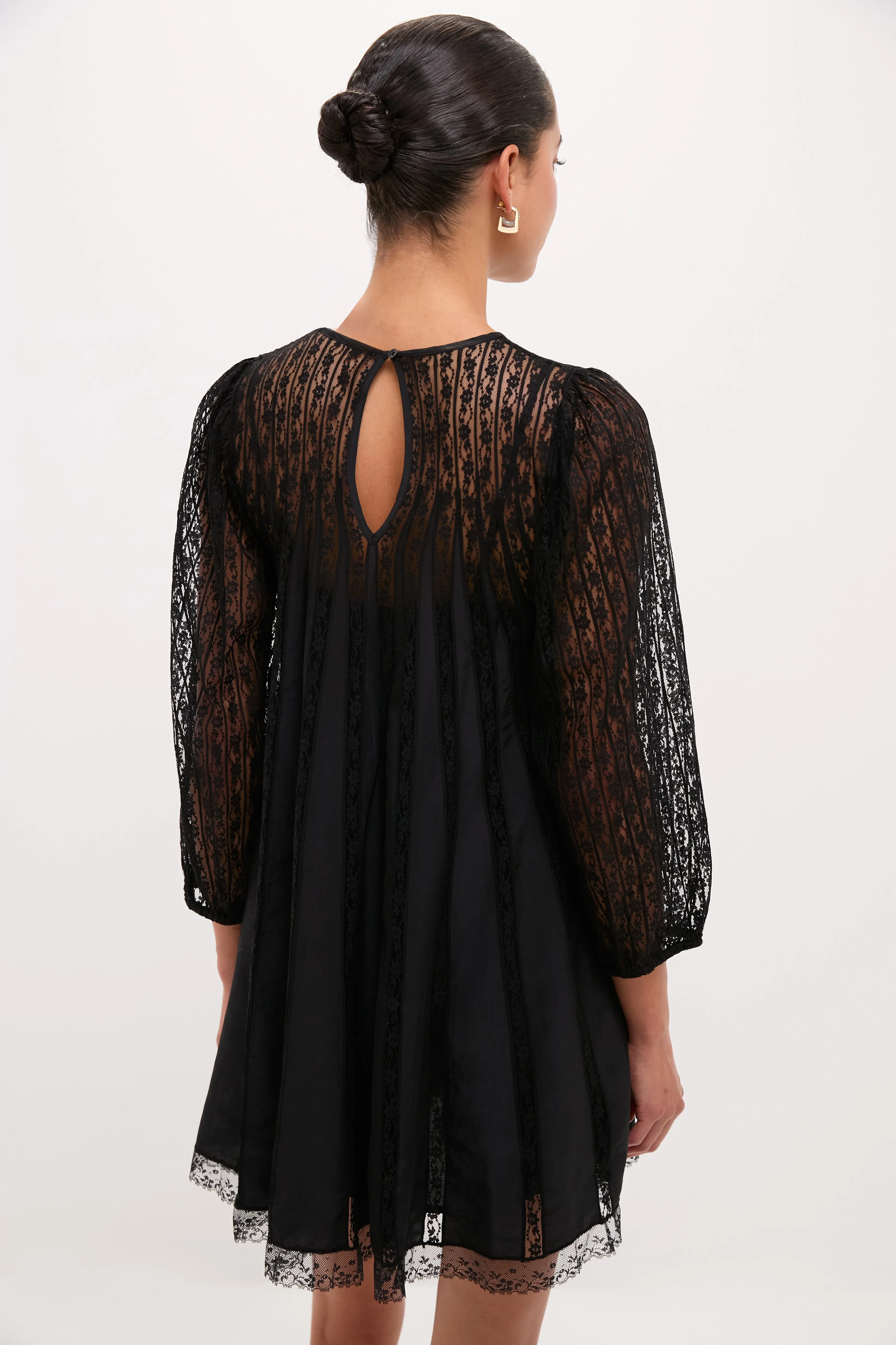 Black Keepsake Lace Shift Dress sold by Tuckernuck product image thumbnail 4