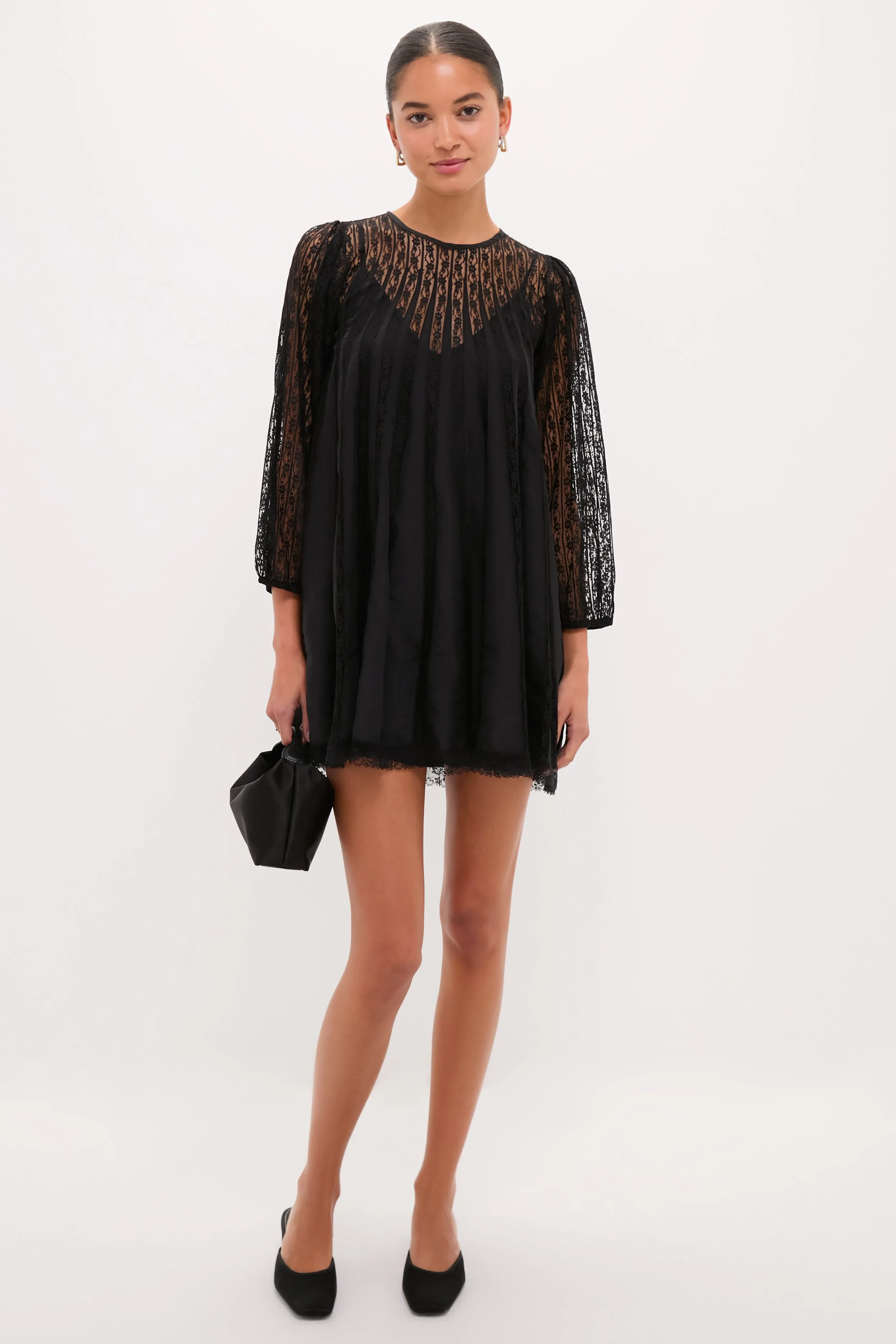 Black Keepsake Lace Shift Dress sold by Tuckernuck product image thumbnail 2