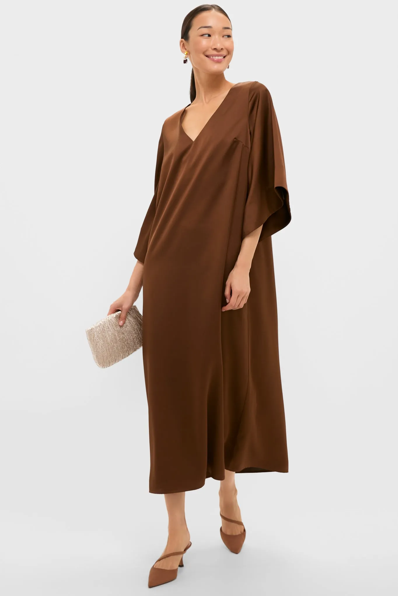 Chestnut Moire Mimi Heels sold by Tuckernuck product image thumbnail 3