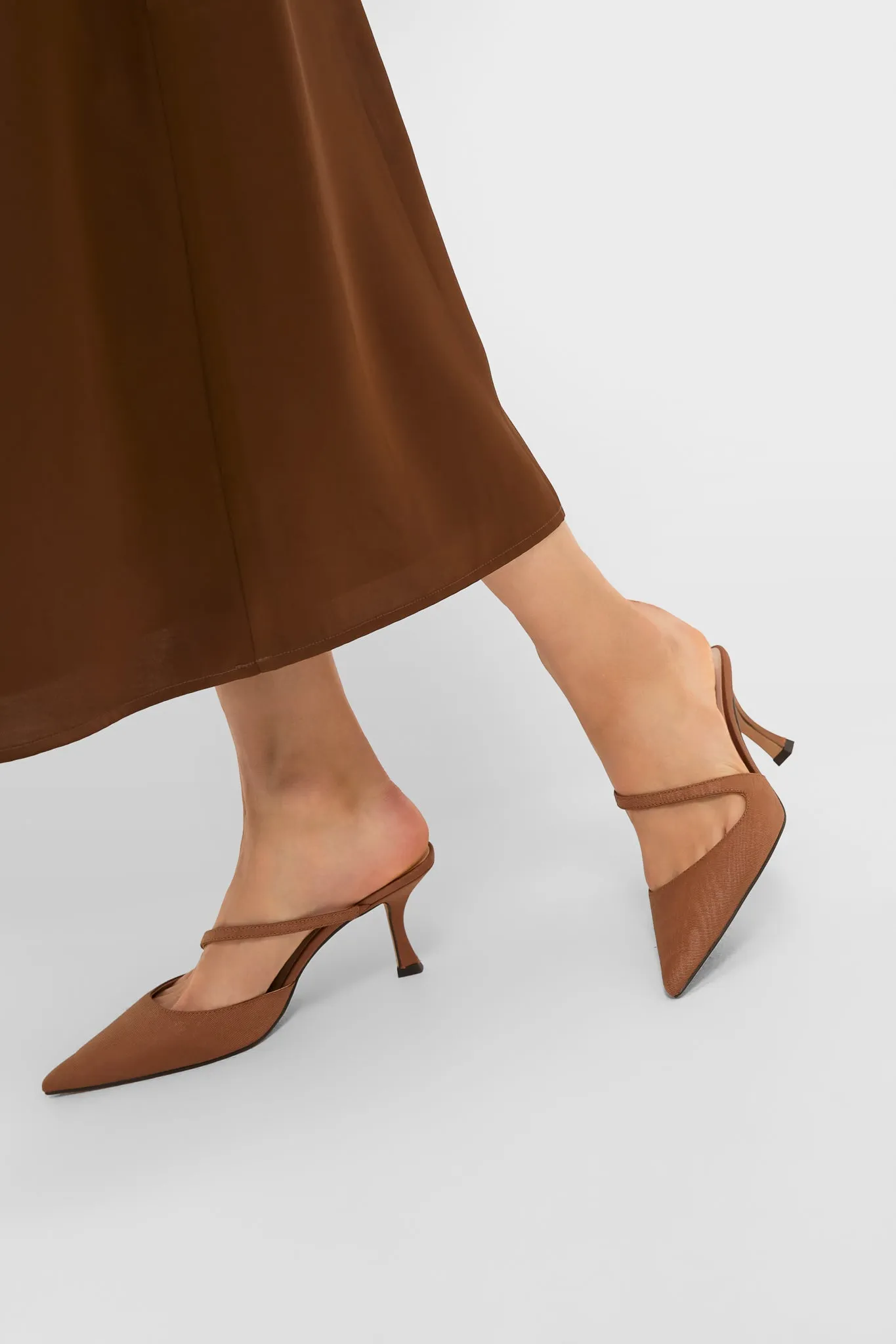 Chestnut Moire Mimi Heels sold by Tuckernuck product image thumbnail 2