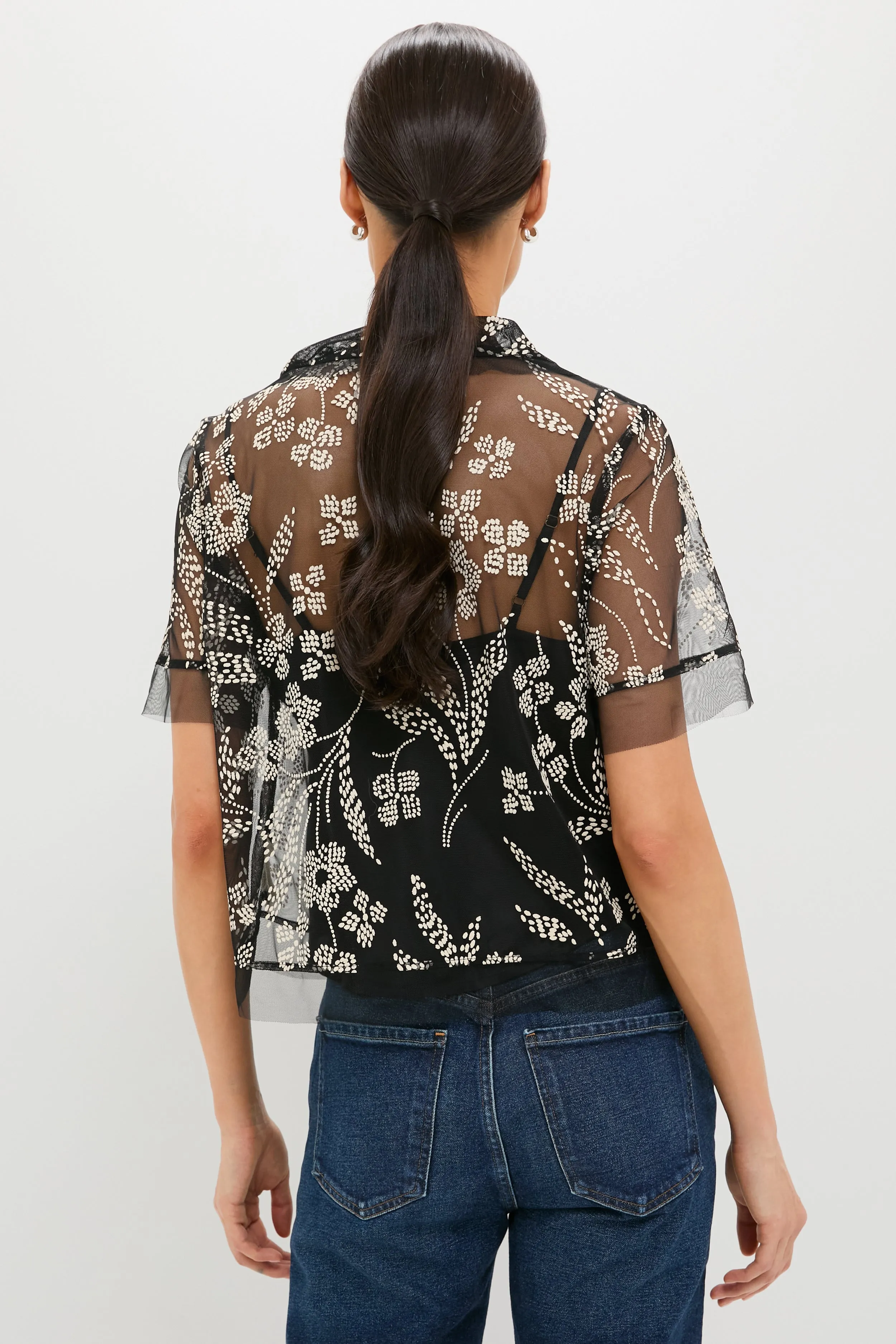 Brocade Floral The Cotillion Top sold by Tuckernuck product image thumbnail 4