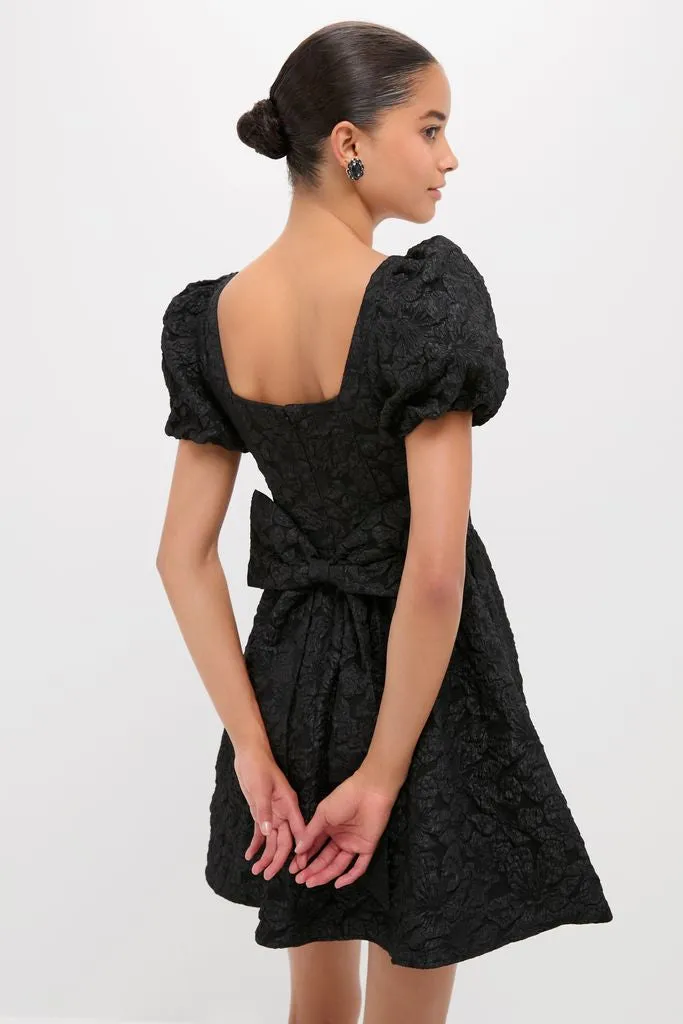 Black Jacquard Mini Dress sold by Tuckernuck product image thumbnail 5