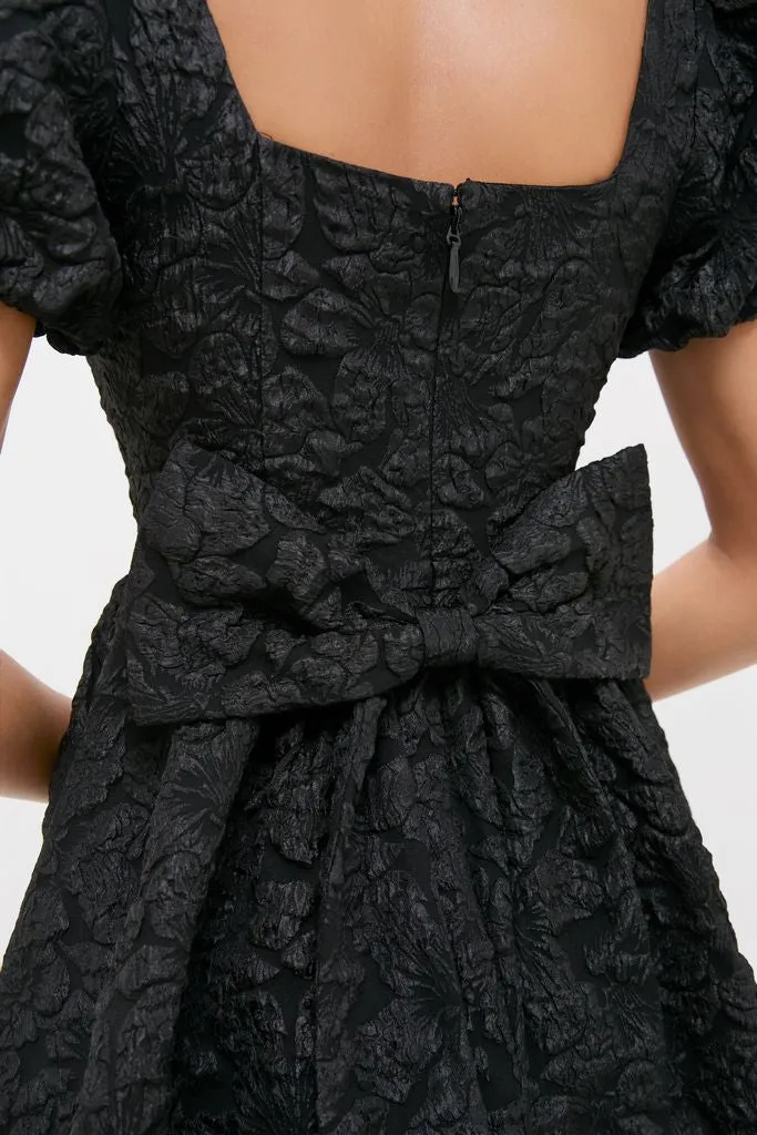 Black Jacquard Mini Dress sold by Tuckernuck product image thumbnail 2