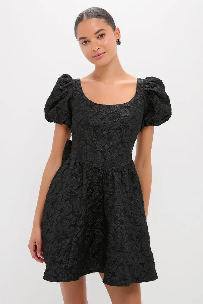 Black Jacquard Mini Dress sold by Tuckernuck