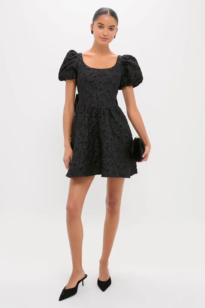 Black Jacquard Mini Dress sold by Tuckernuck product image thumbnail 3