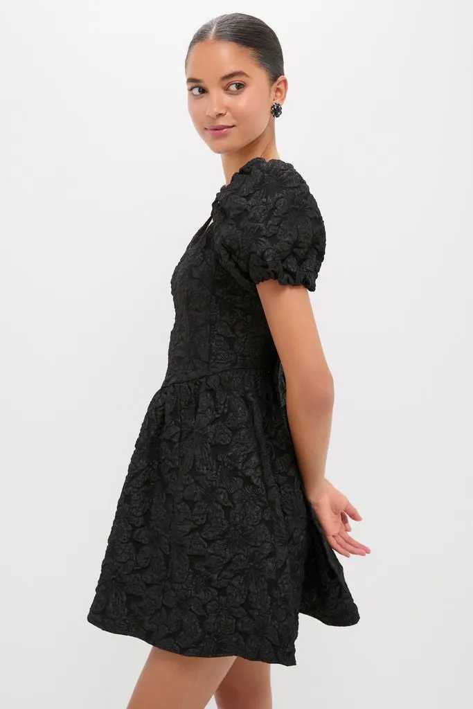 Black Jacquard Mini Dress sold by Tuckernuck product image thumbnail 4