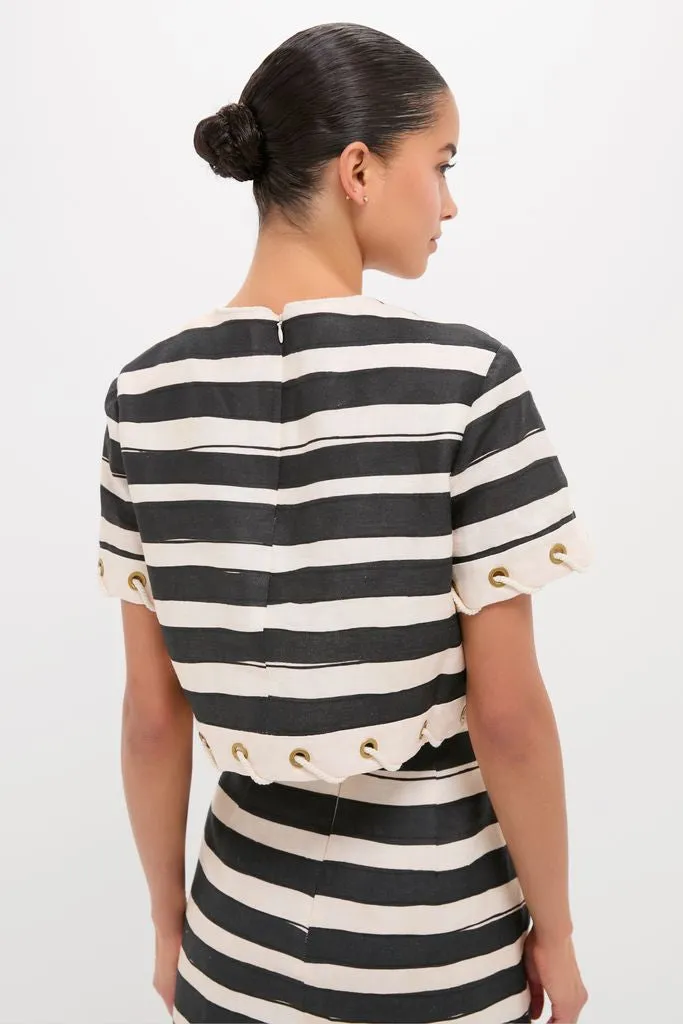 Black Stripe Story Top sold by Tuckernuck product image thumbnail 4