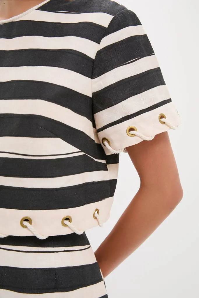 Black Stripe Story Top sold by Tuckernuck product image thumbnail 5