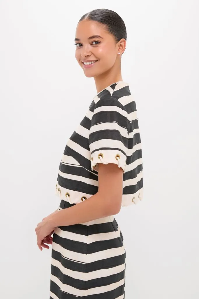 Black Stripe Story Top sold by Tuckernuck product image thumbnail 3