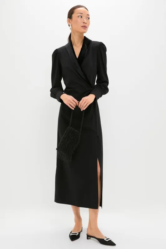 Black Long Sleeve Mariella Maxi Dress sold by Tuckernuck