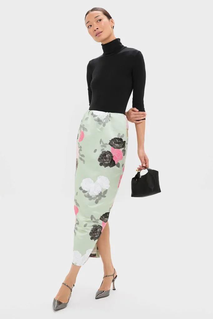 Sage Green Auscot Rose Damian Skirt sold by Tuckernuck product image thumbnail 2