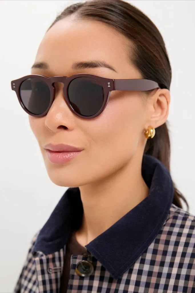 Bordeaux Leonard Sunglasses sold by Tuckernuck product image thumbnail 3