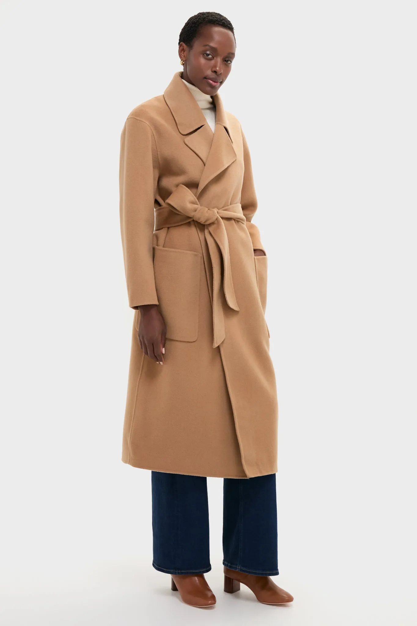 Camel Wool Trinity Coat sold by Tuckernuck