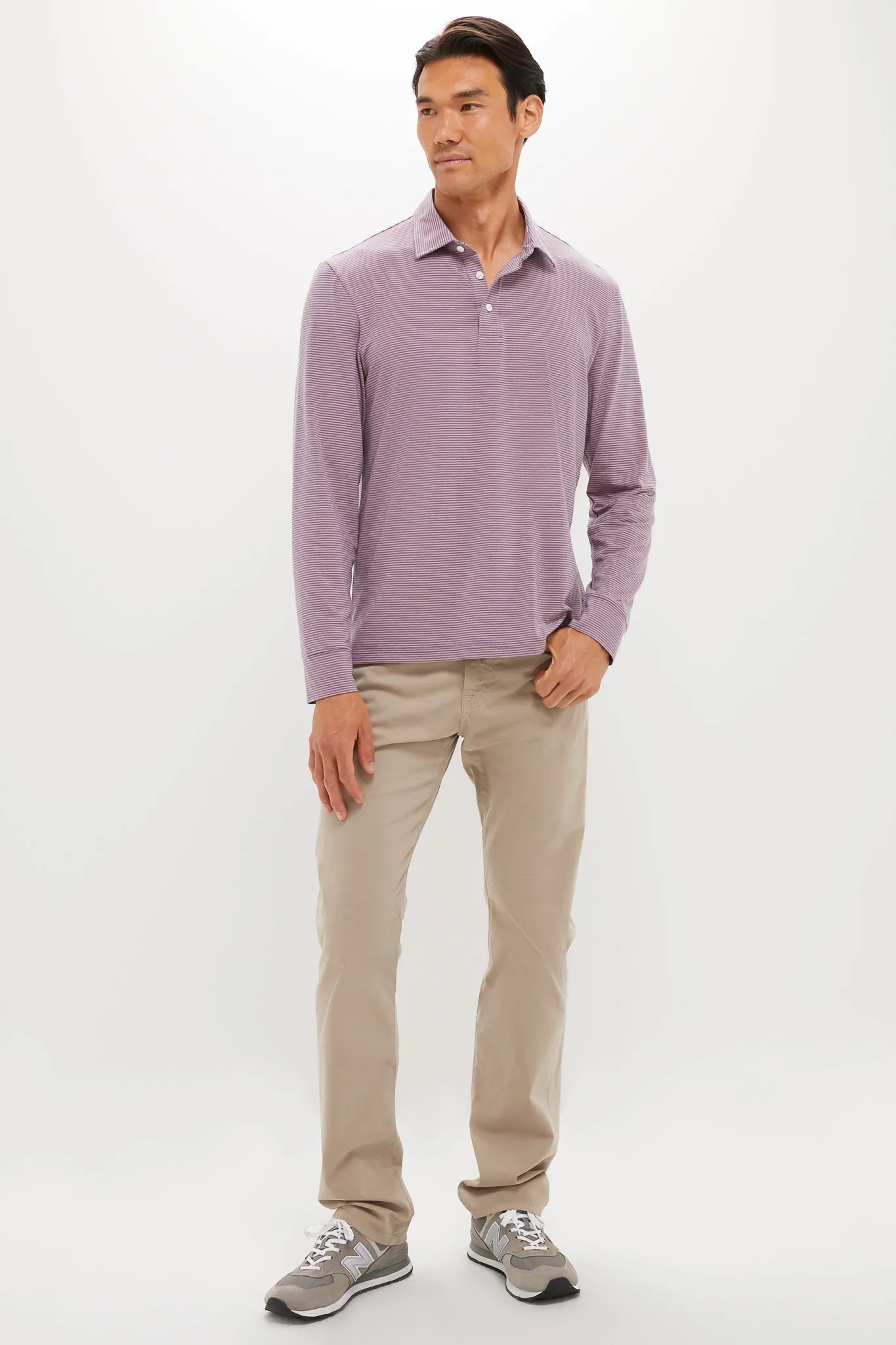 Three Springs Stripe Long Sleeve Movement Polo sold by Tuckernuck product image thumbnail 2