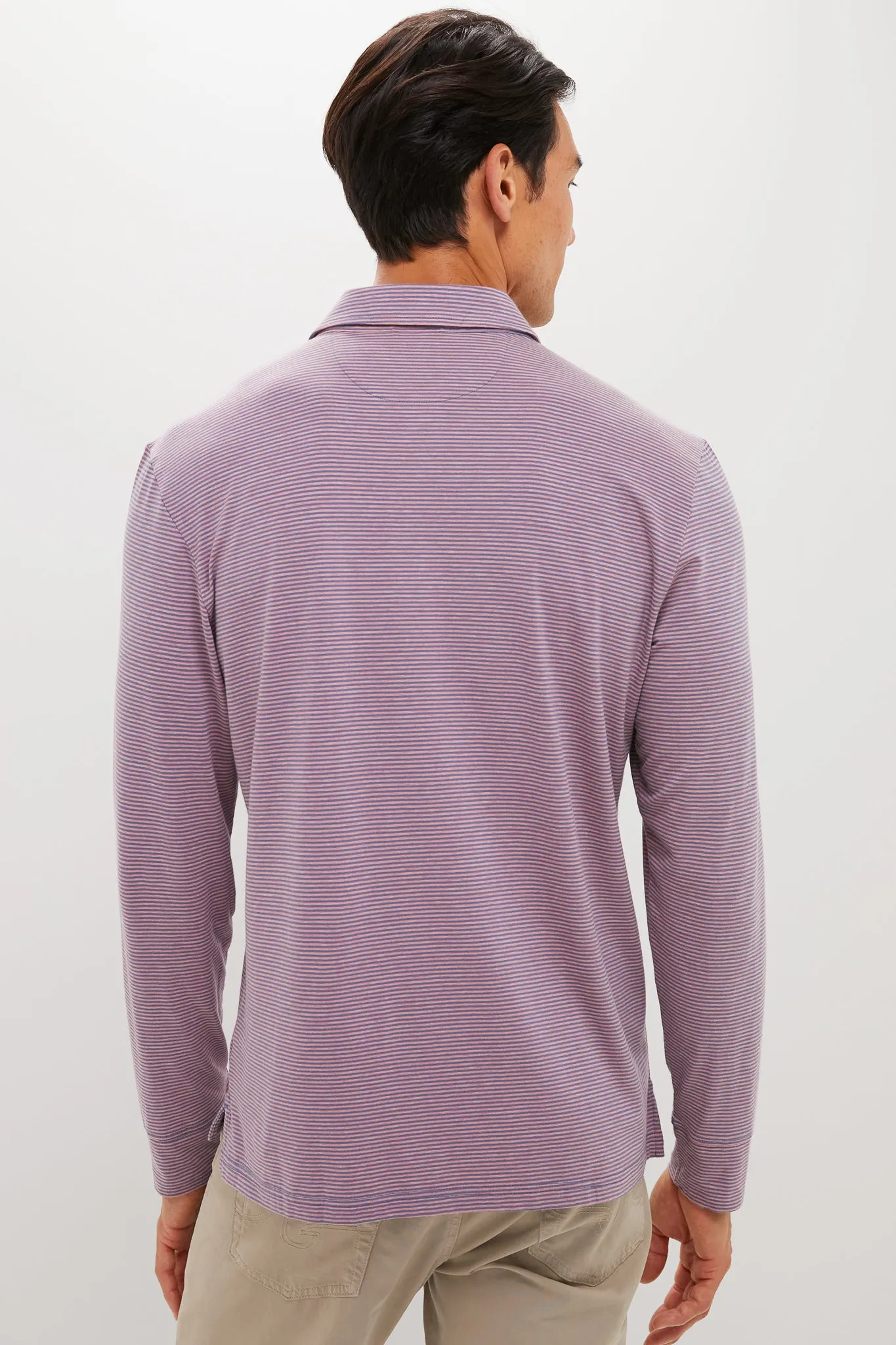 Three Springs Stripe Long Sleeve Movement Polo sold by Tuckernuck product image thumbnail 4