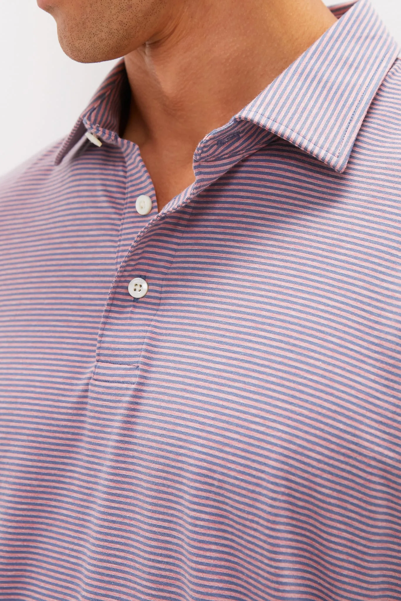 Three Springs Stripe Long Sleeve Movement Polo sold by Tuckernuck product image thumbnail 5