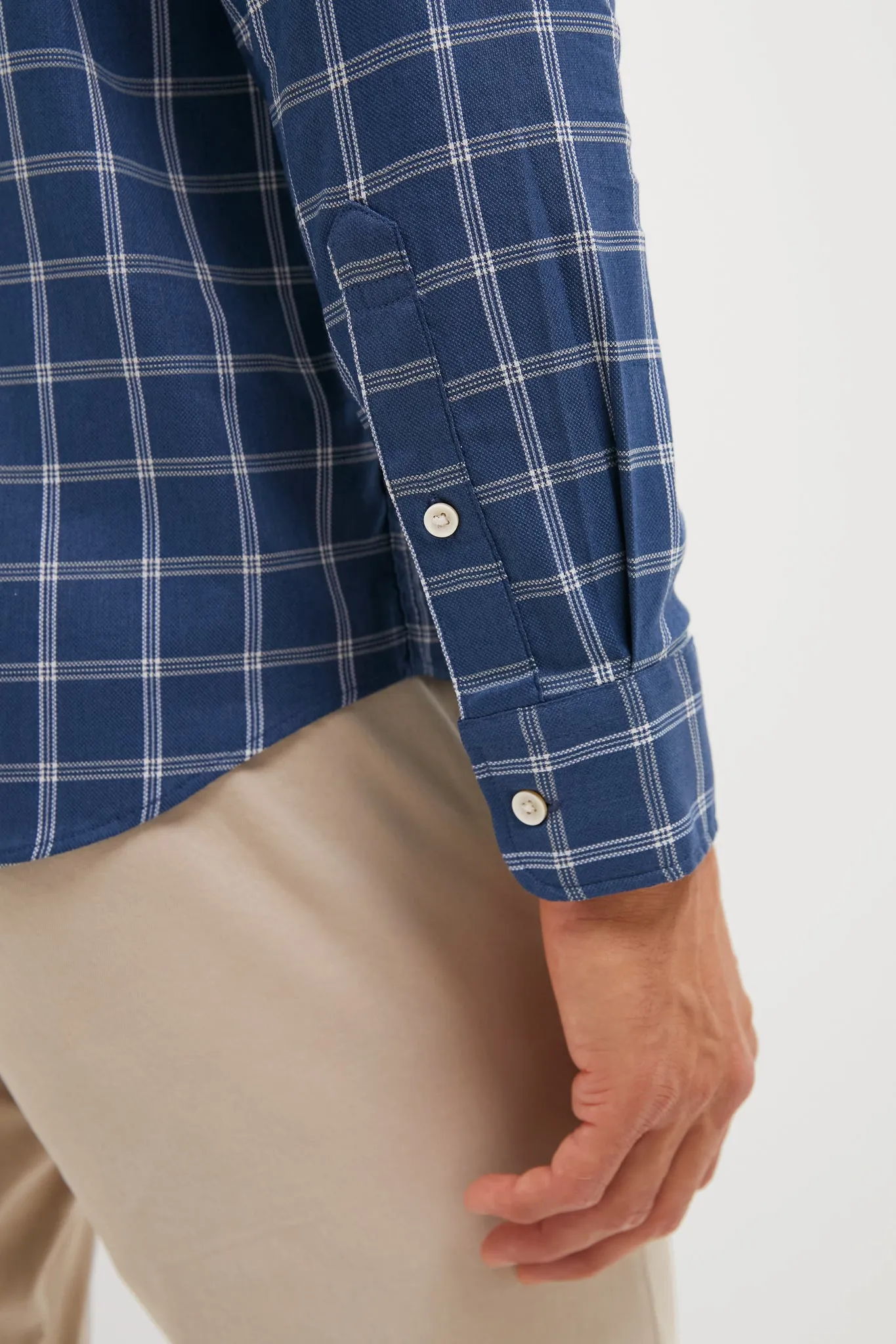 Midnight Cloud Plaid Movement Monterrey Shirt sold by Tuckernuck product image thumbnail 5