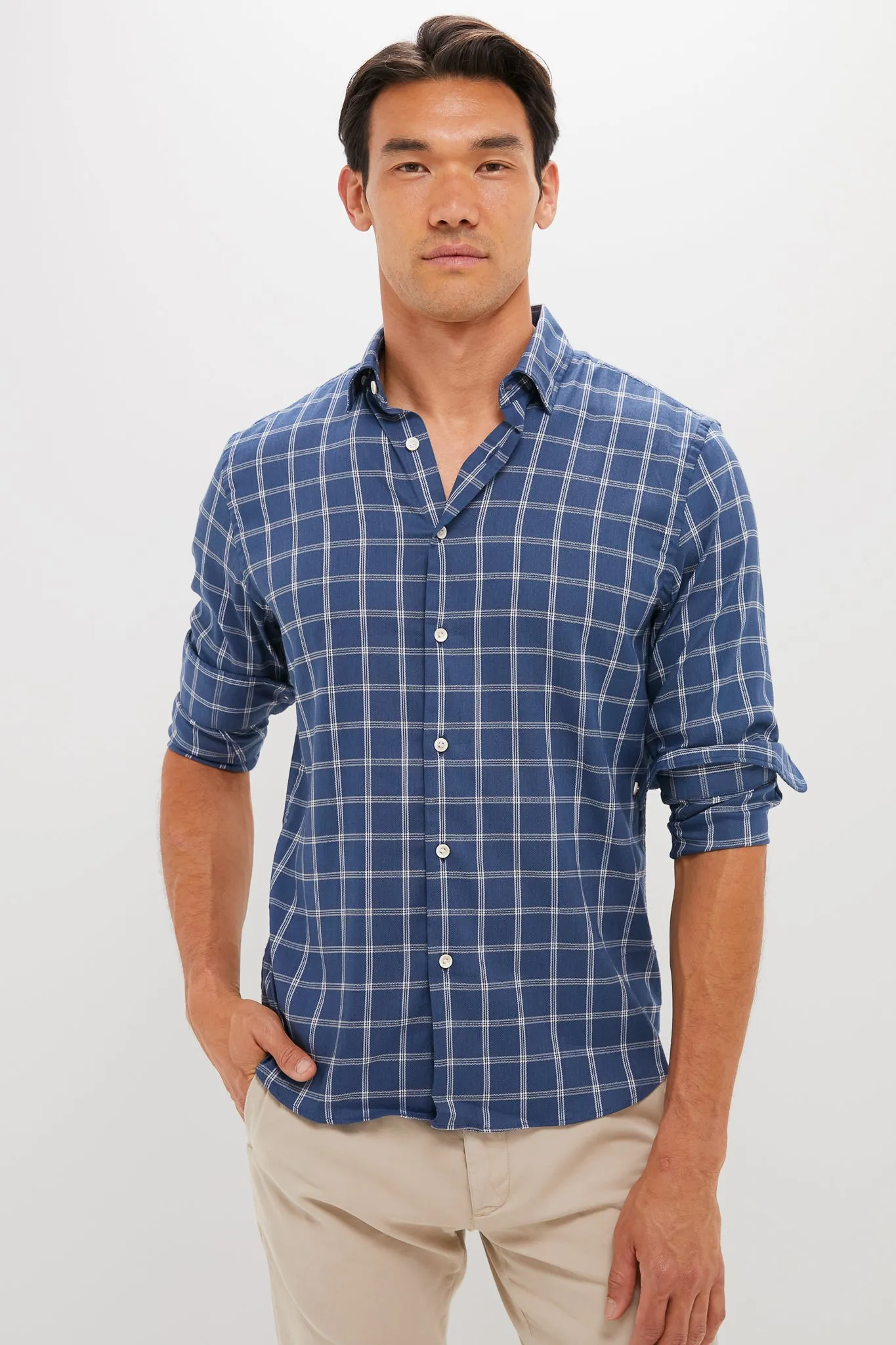 Midnight Cloud Plaid Movement Monterrey Shirt sold by Tuckernuck