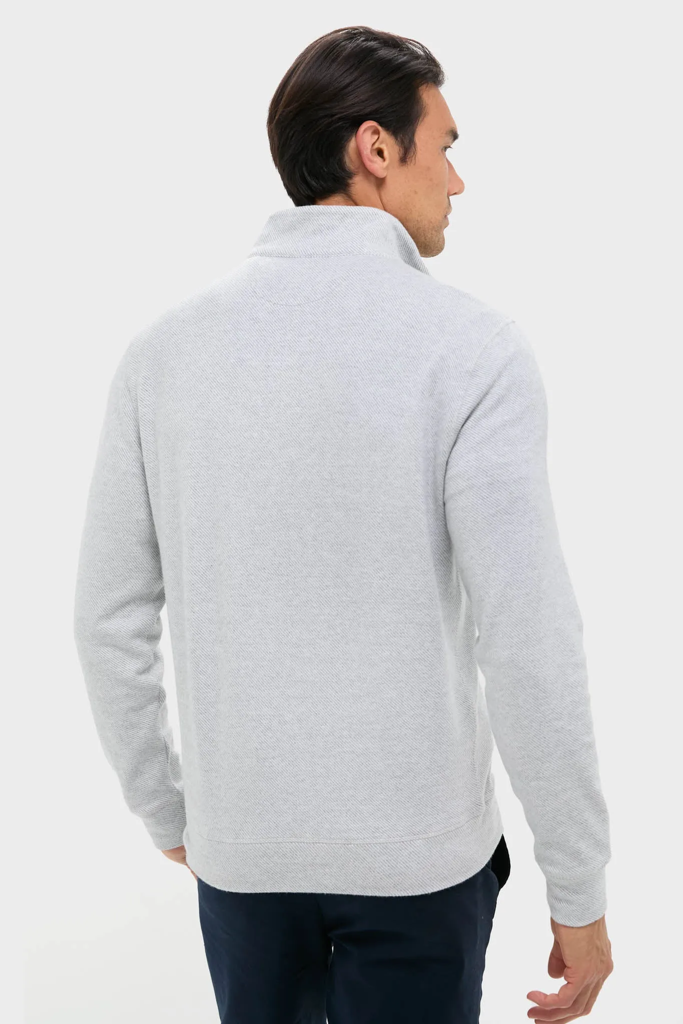 Light Heather Gray Legend Sweater Quarter Zip sold by Tuckernuck product image thumbnail 4