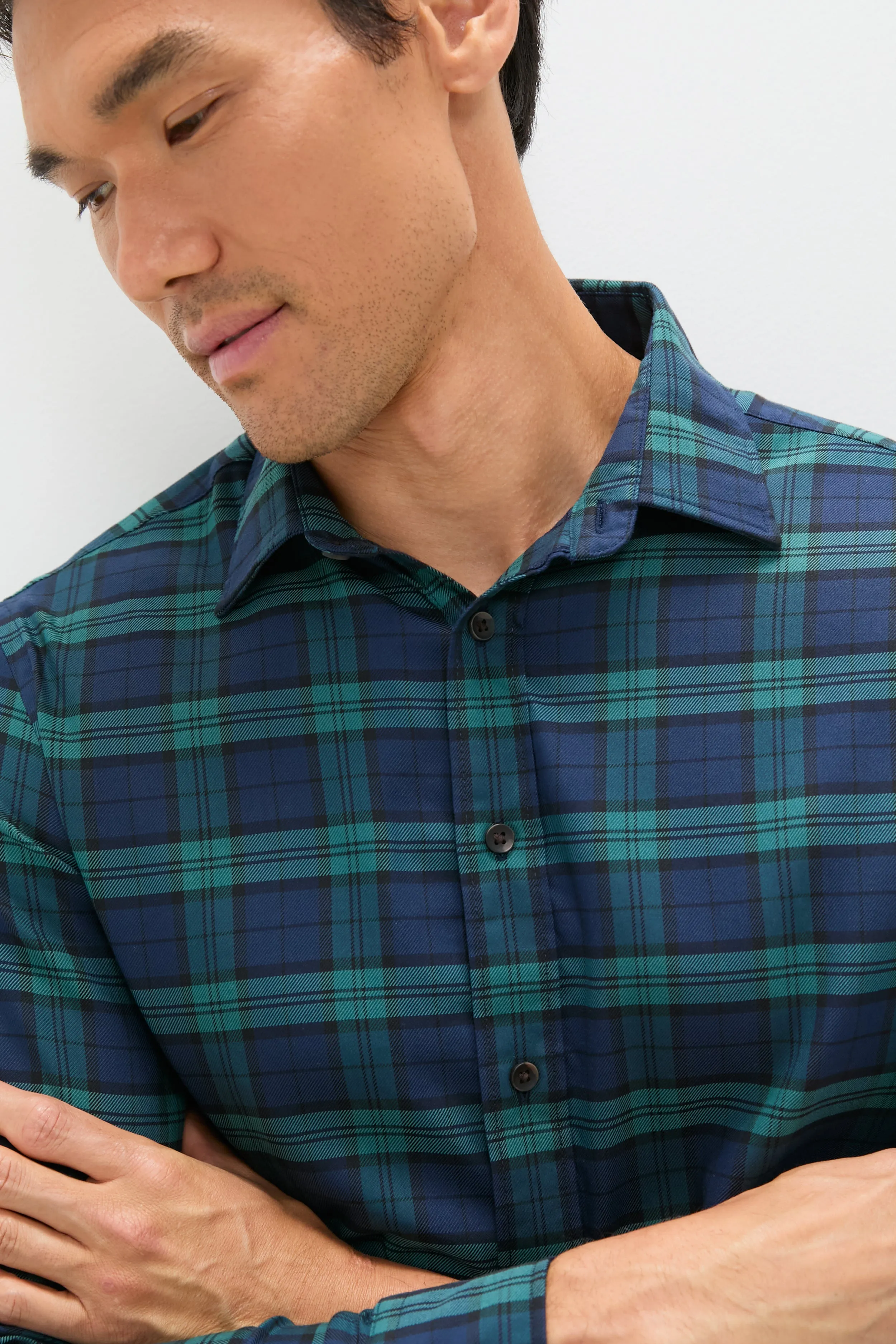 Harbor Blackwatch Plaid Movement Shirt sold by Tuckernuck product image thumbnail 5